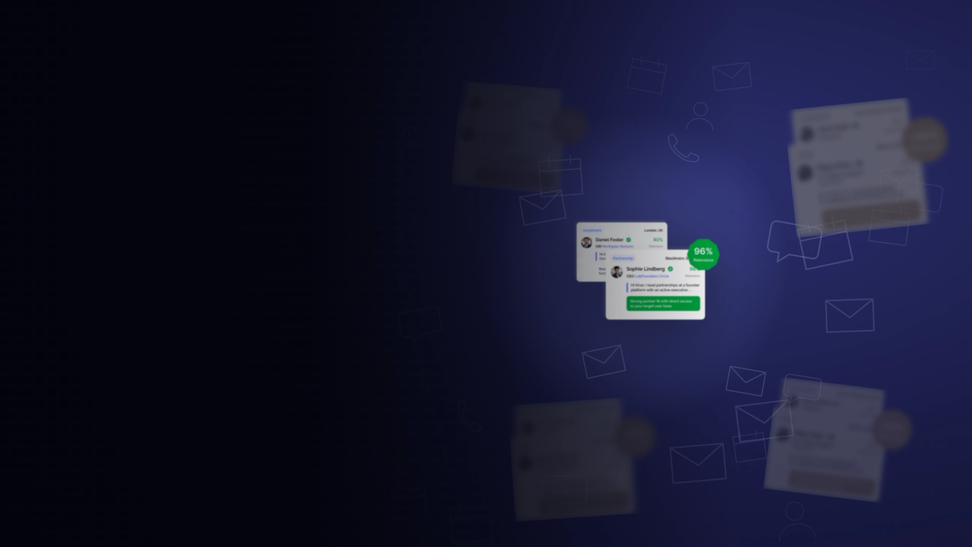 screenshot of a text message conversation against a dark blue background