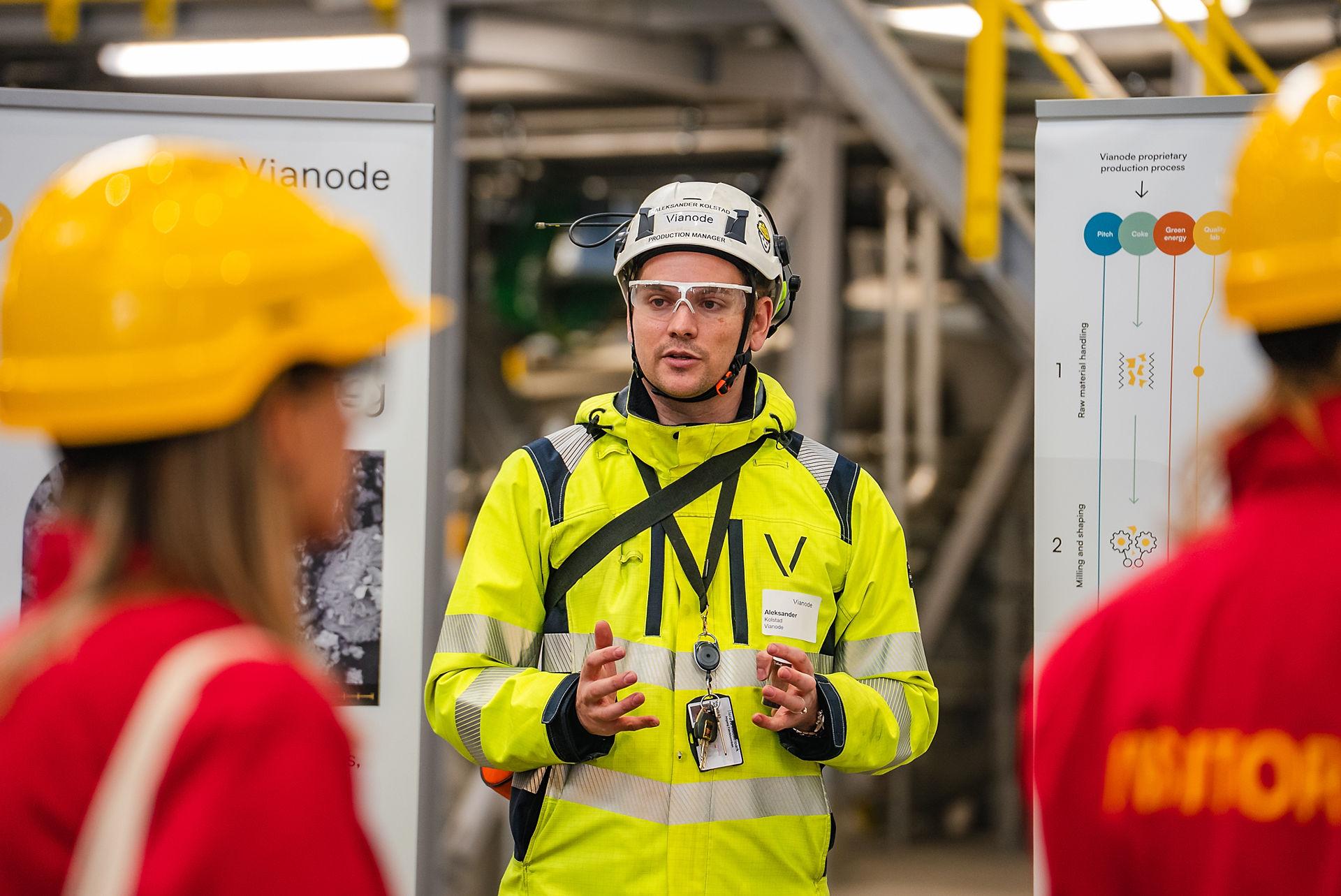 Vianode employee at work