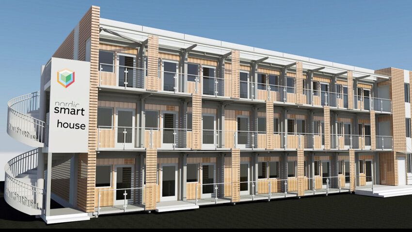 View of Nordic Smart House creates affordable, energy-efficient homes ...