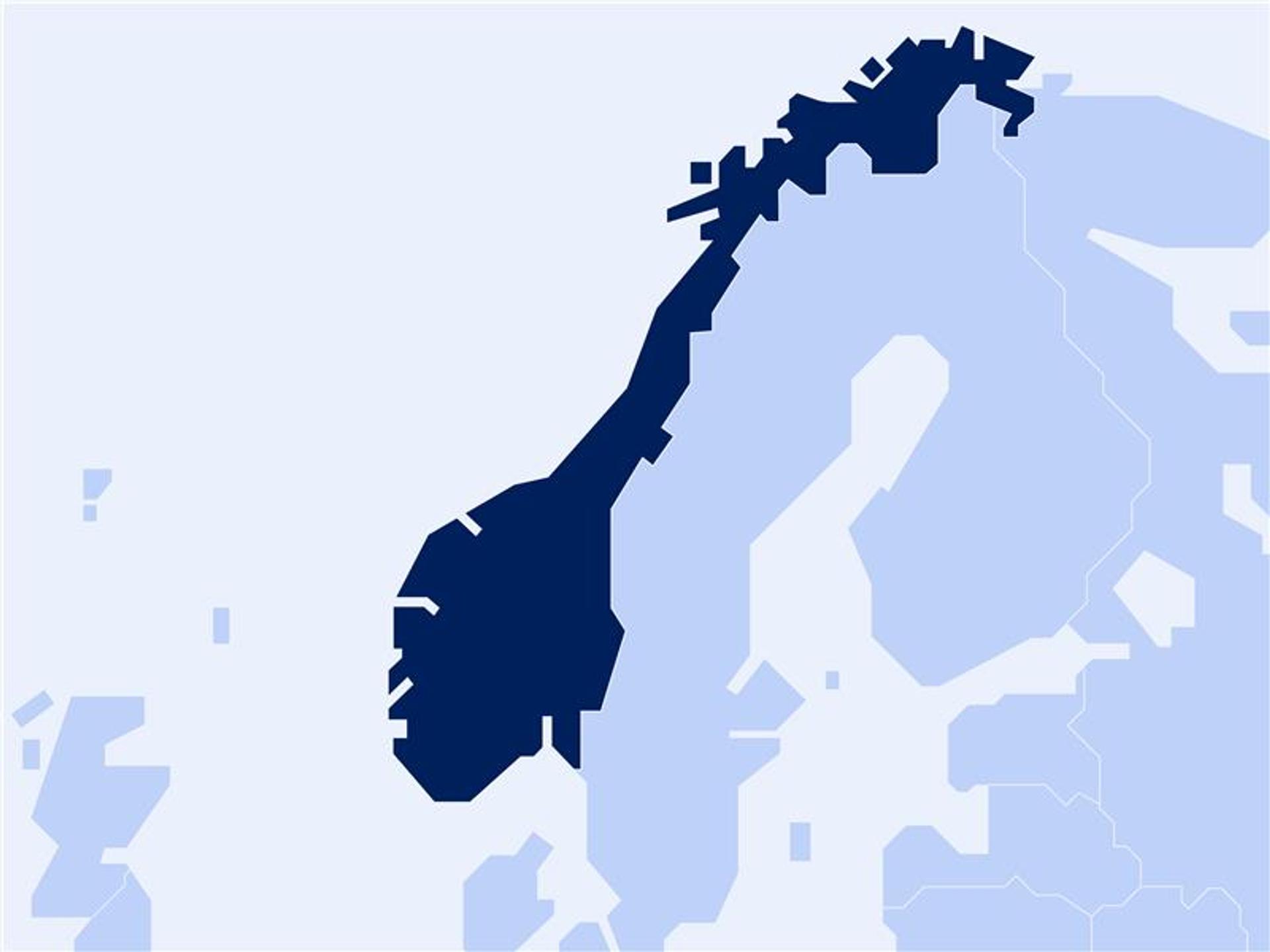 map of norway