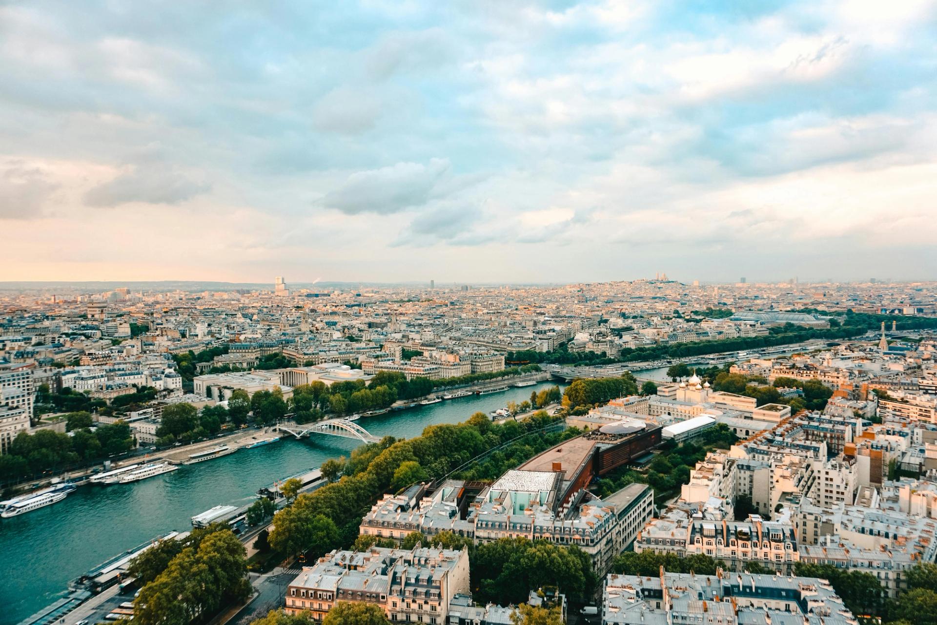 View of Eastern Paris from above