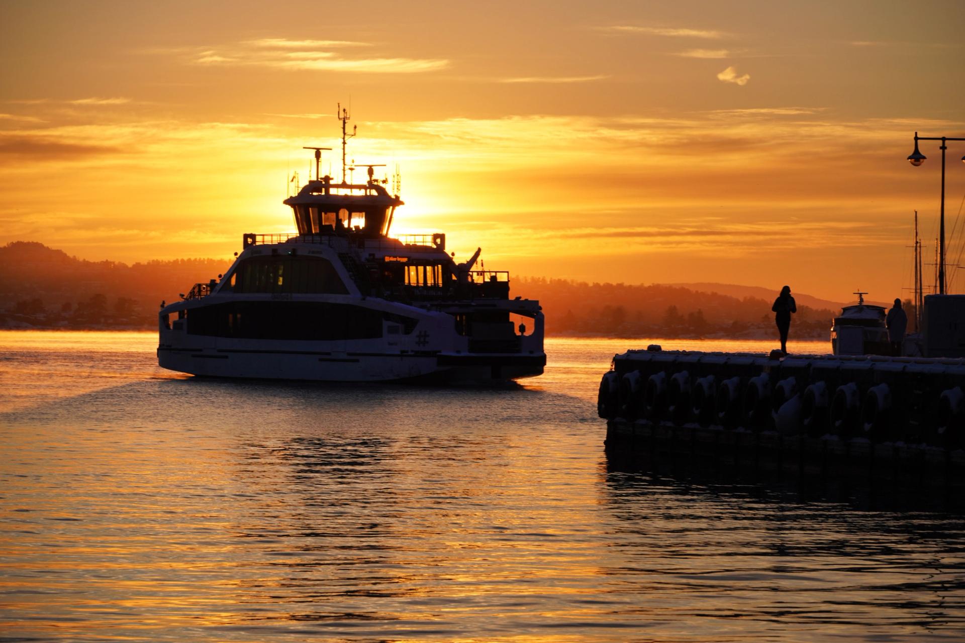 Electrical passenger ferry in Oslo