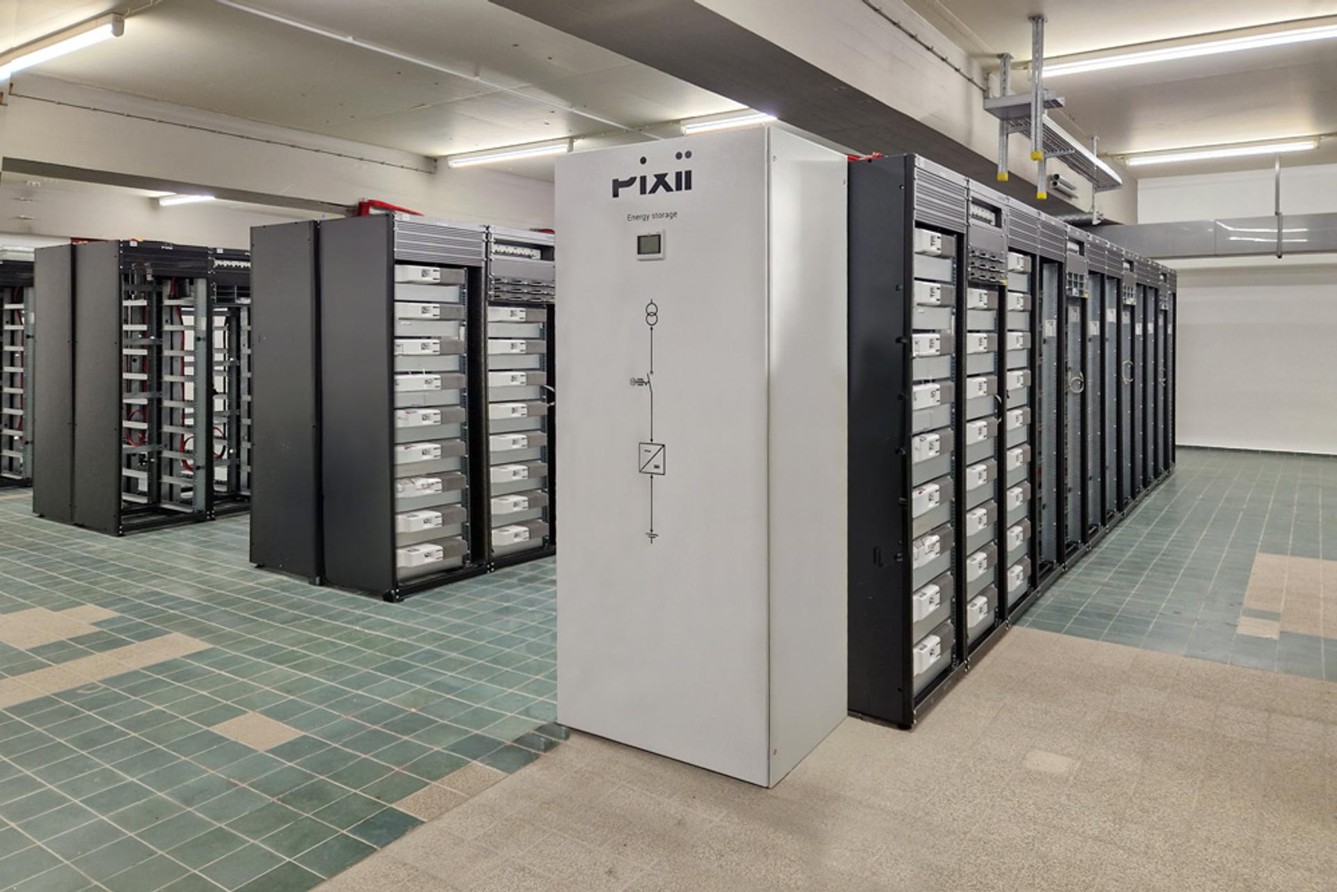 Four rows of battery energy storage systems