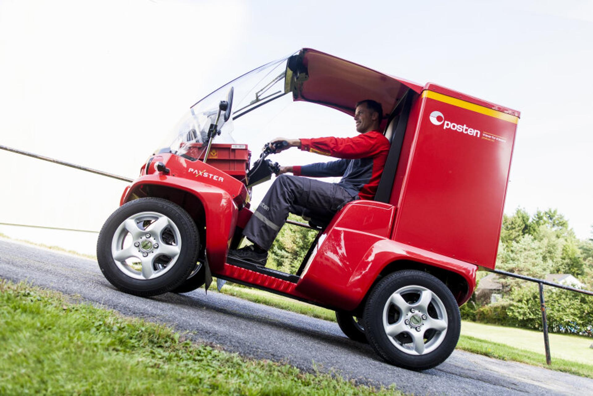 Postman driving smart vehicle