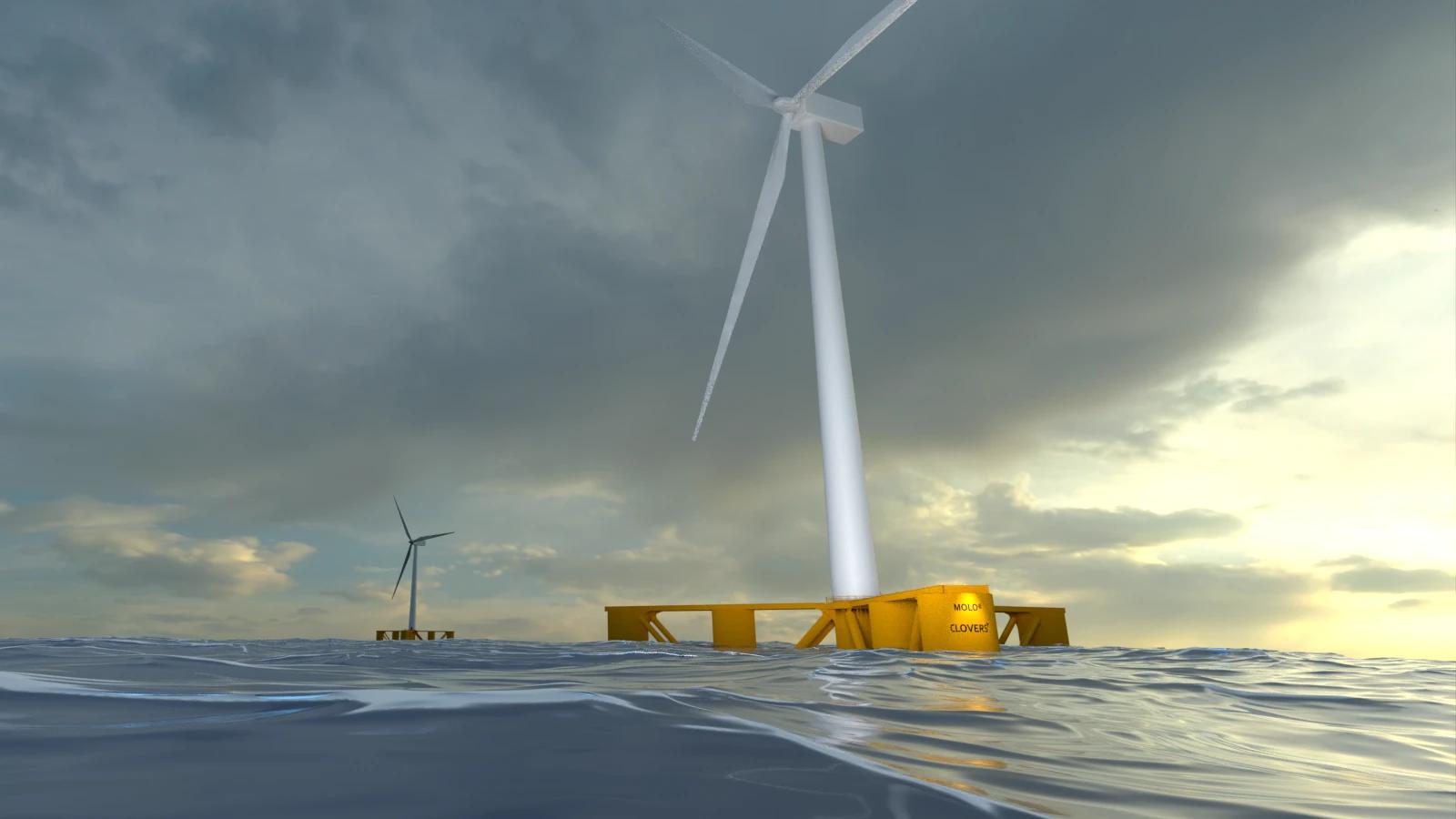 MOLO offshore floating wind platform lowers risk and costs