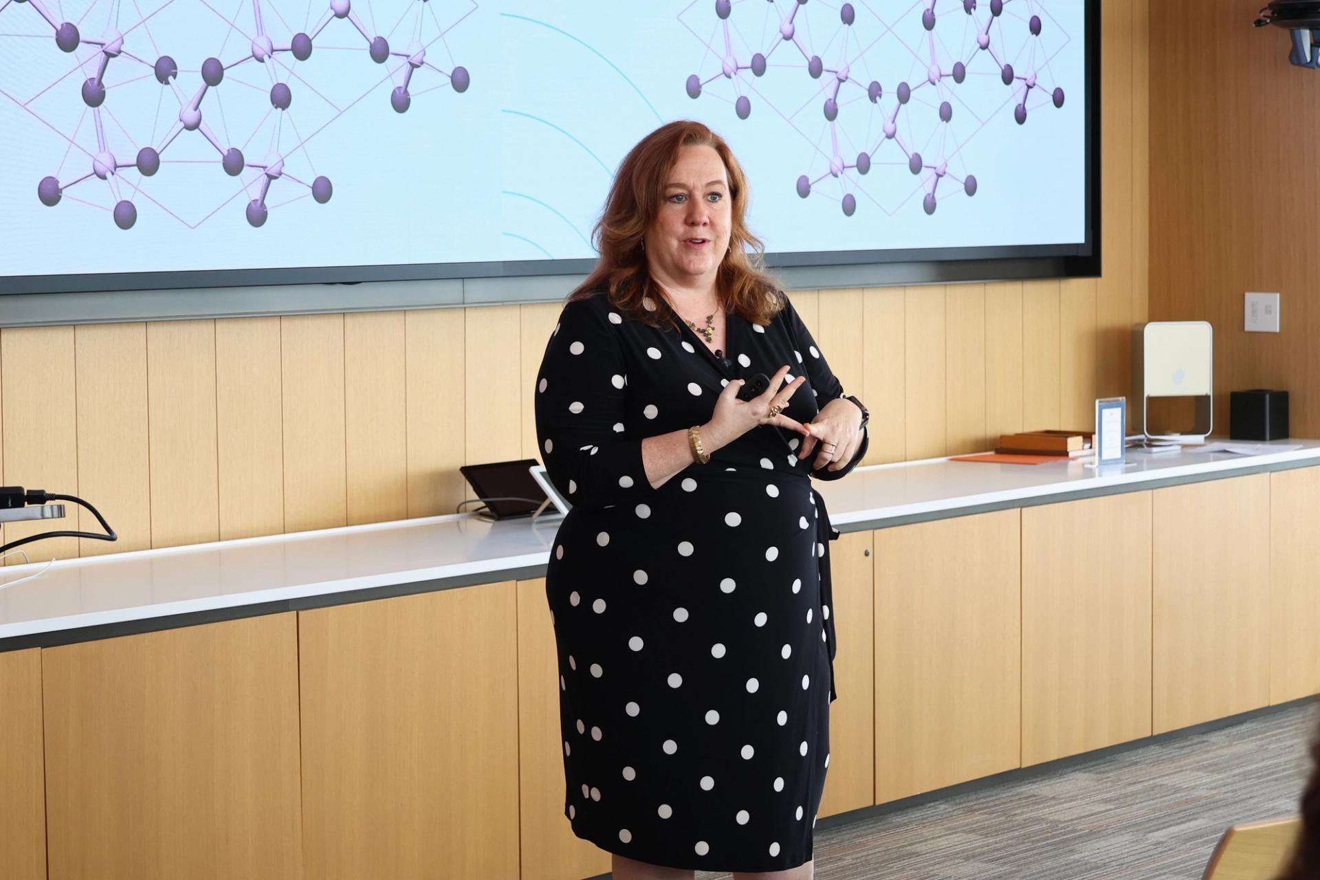 Photo: Susan Lindner at EMNY Summit at Tech Week 2025, Hudson Yards / Shootday.com