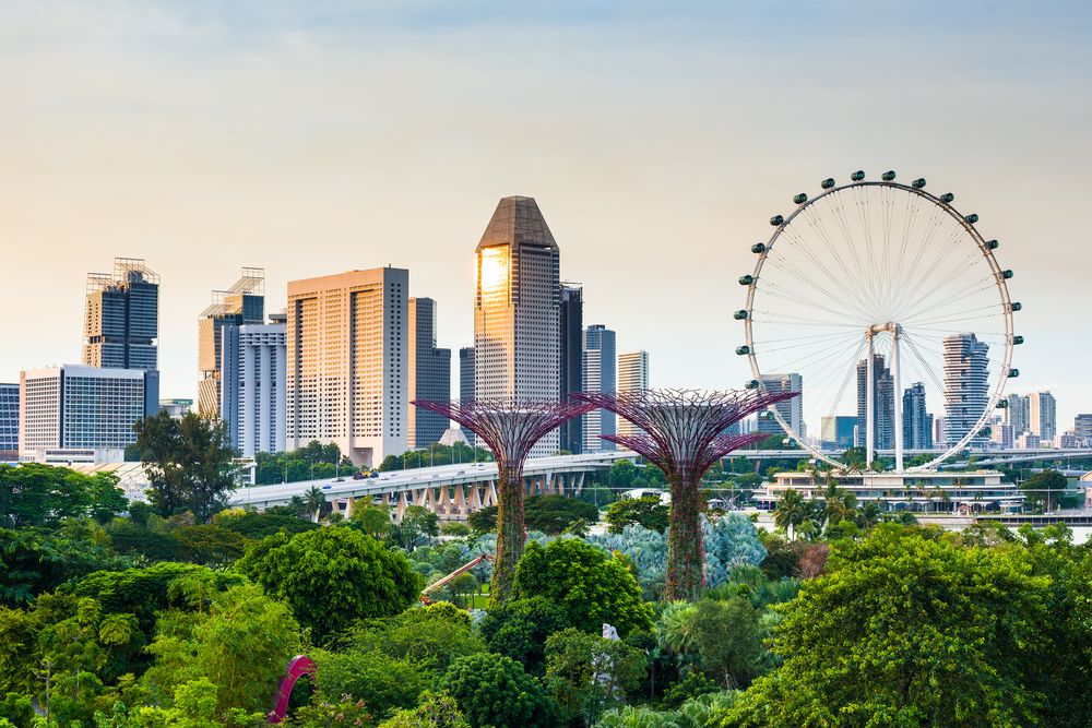 Bilde av Singapore sin skyline