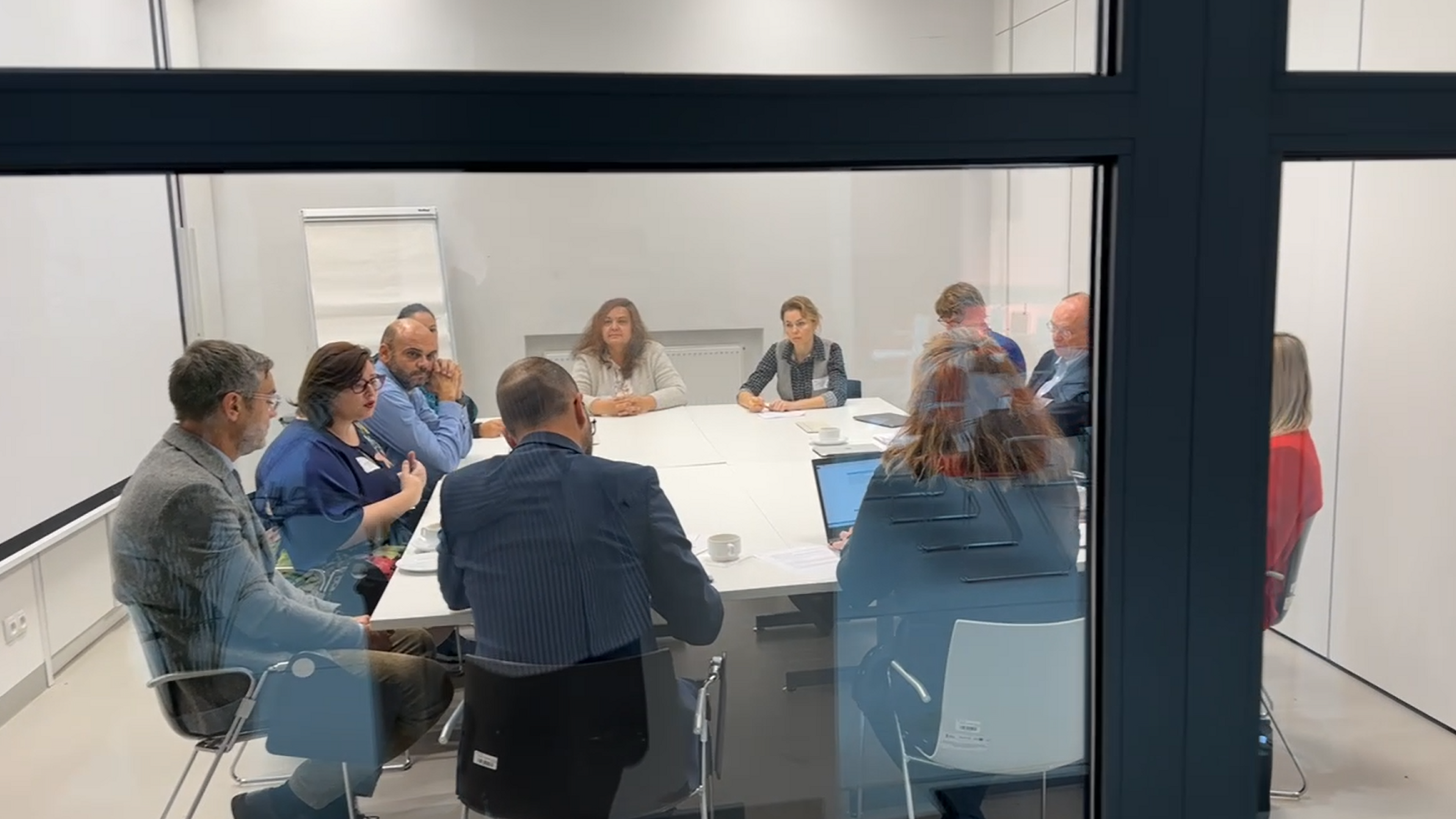 The working groups discussing different topics