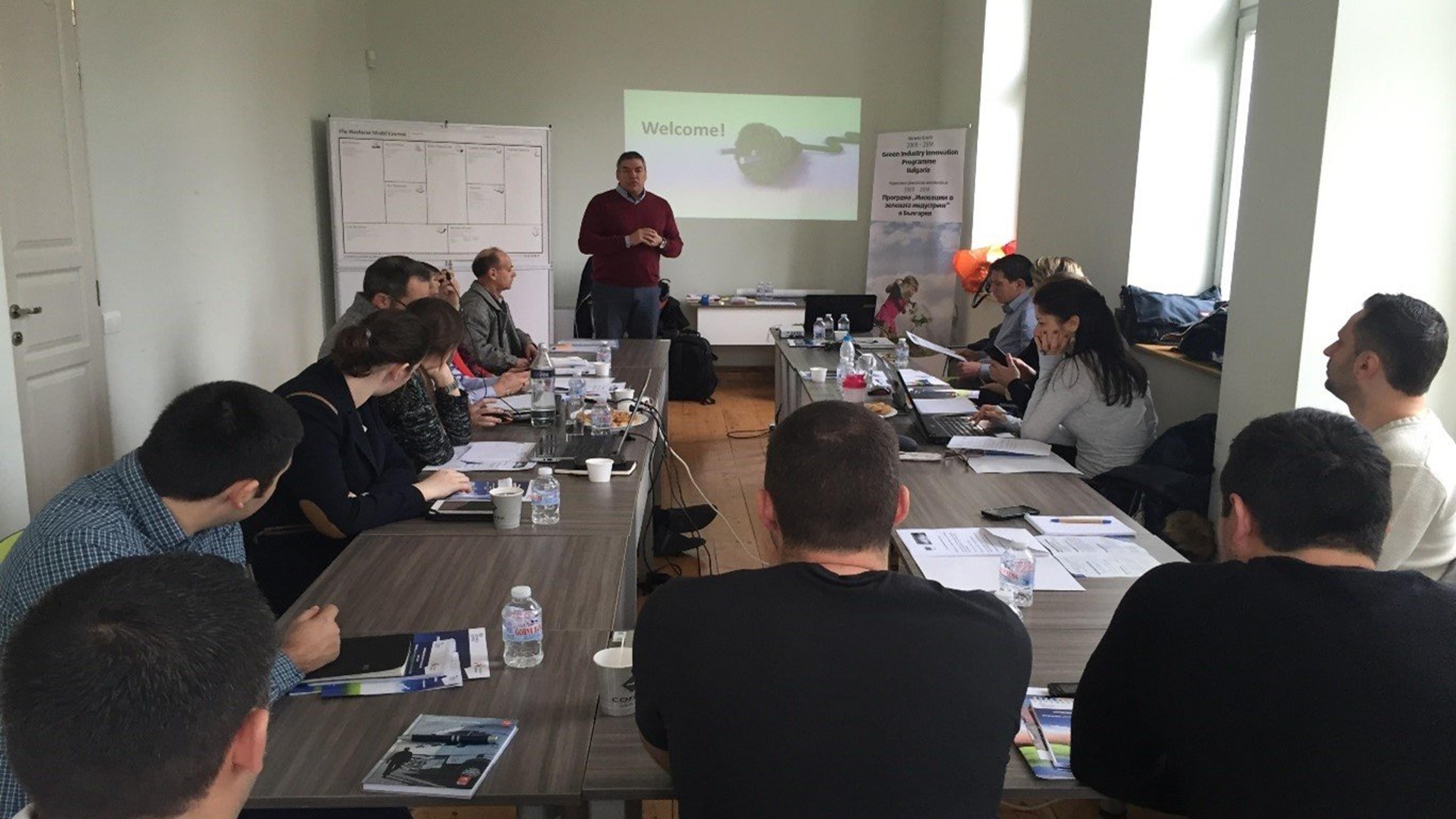 People workshoping in a room