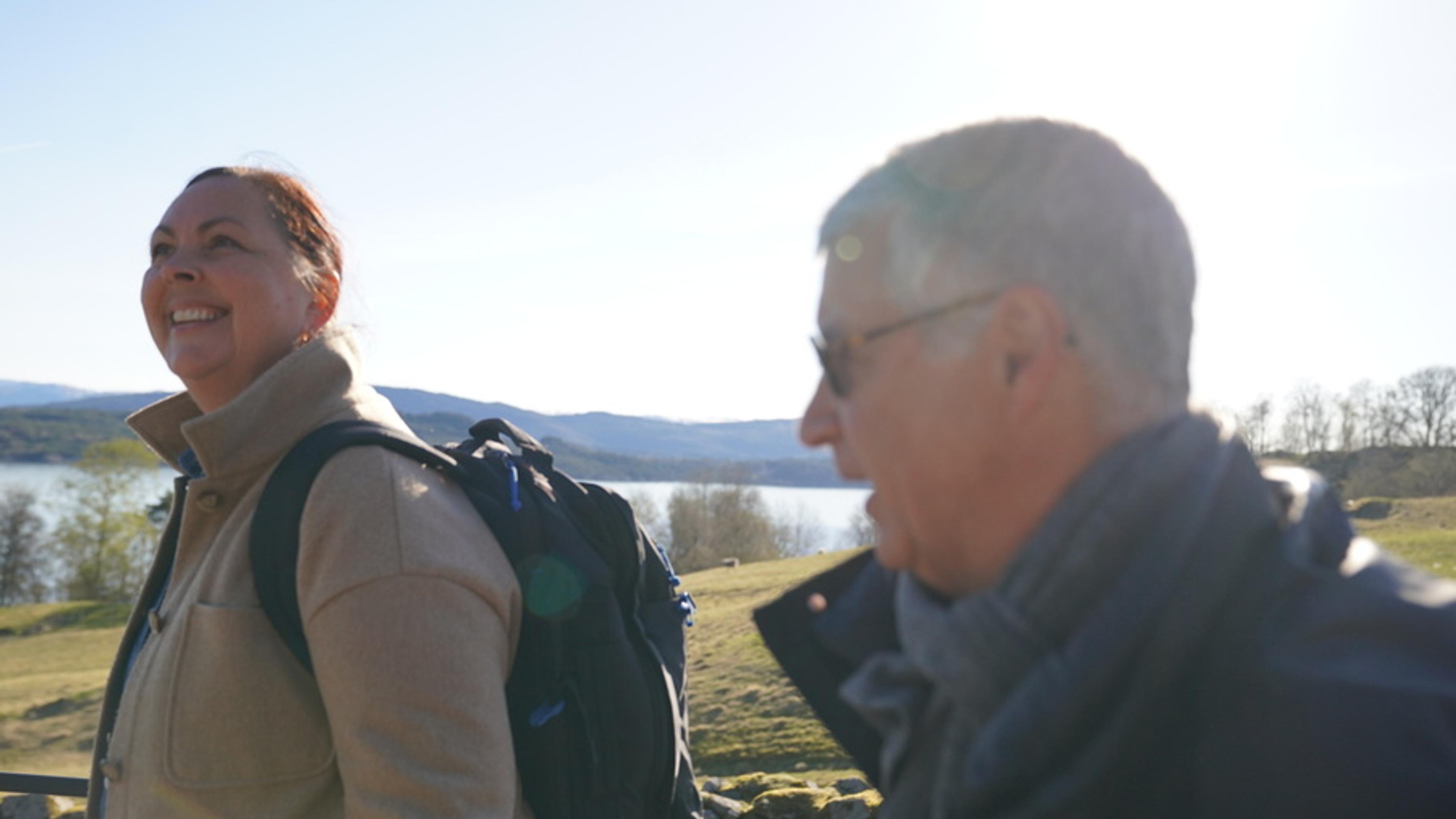 Kari Evensen Natland and António Domingos Abreu during the study visit at Nordhordland UNESCO Biosphere