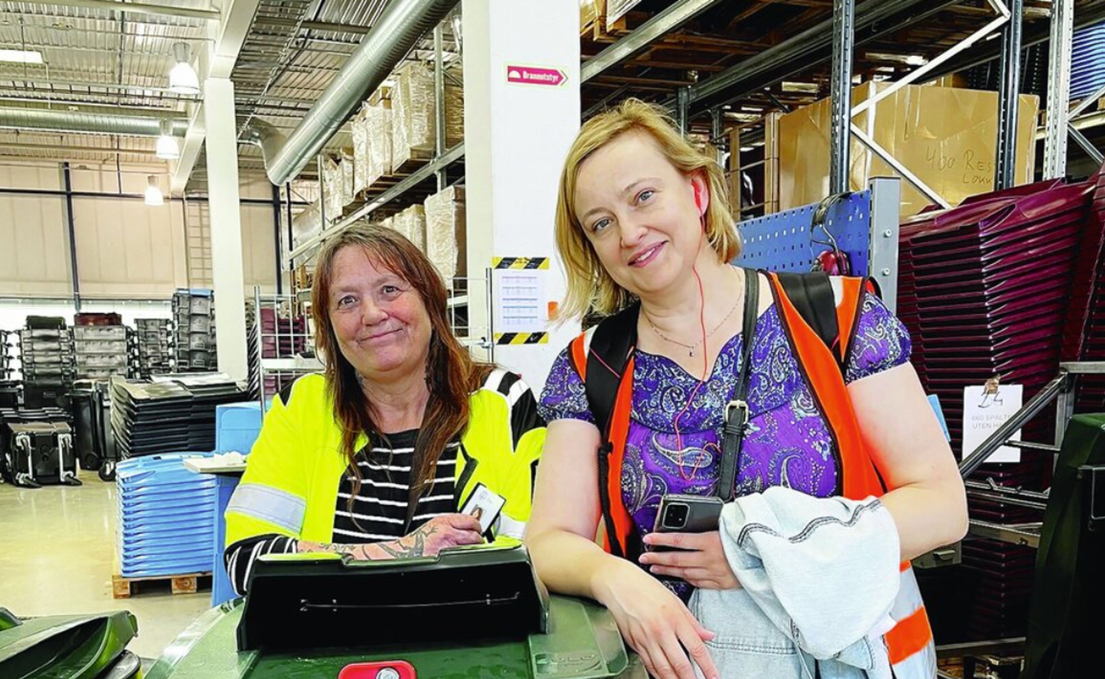 A picture of two women smiling.