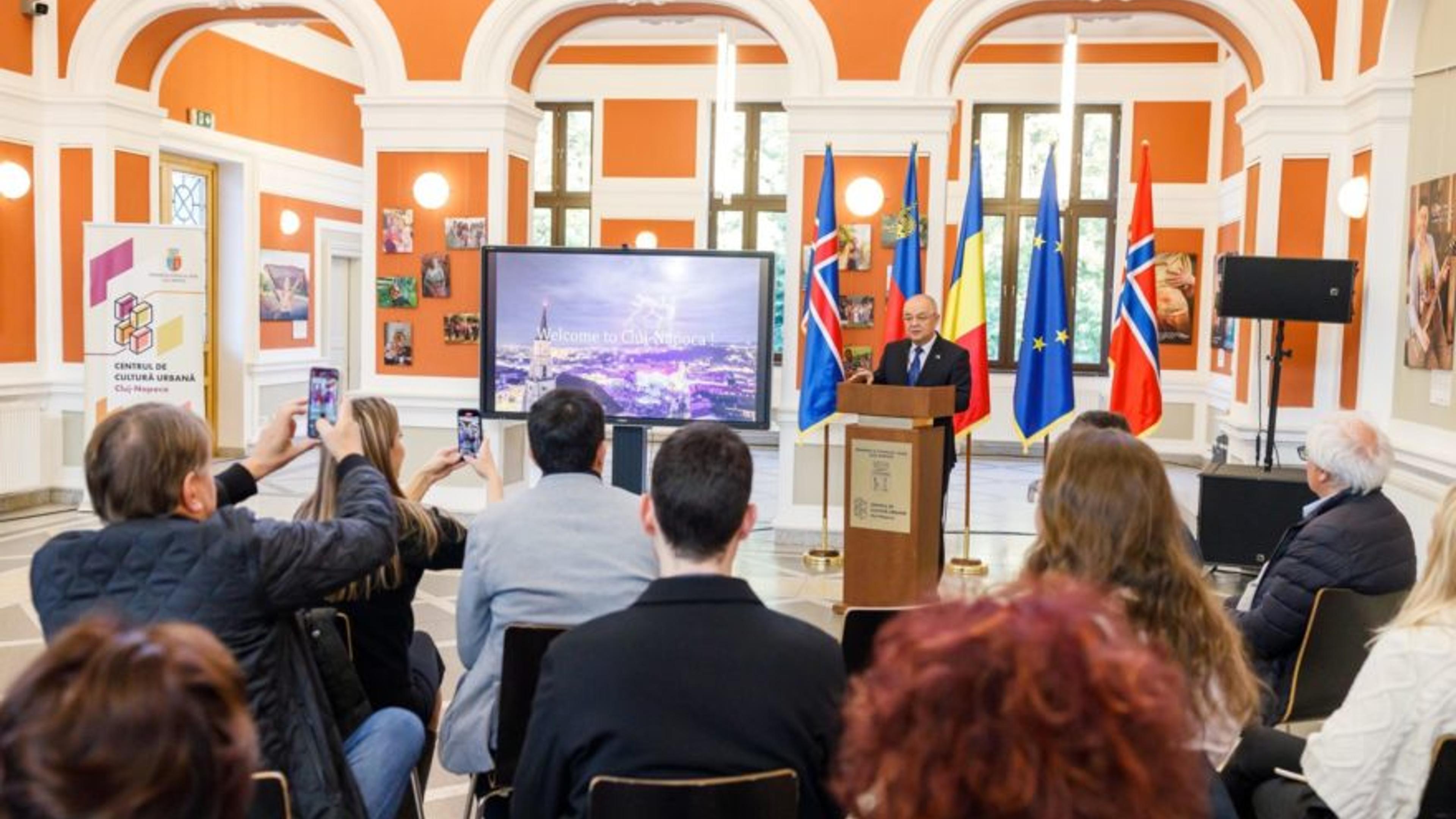 the audience at the event