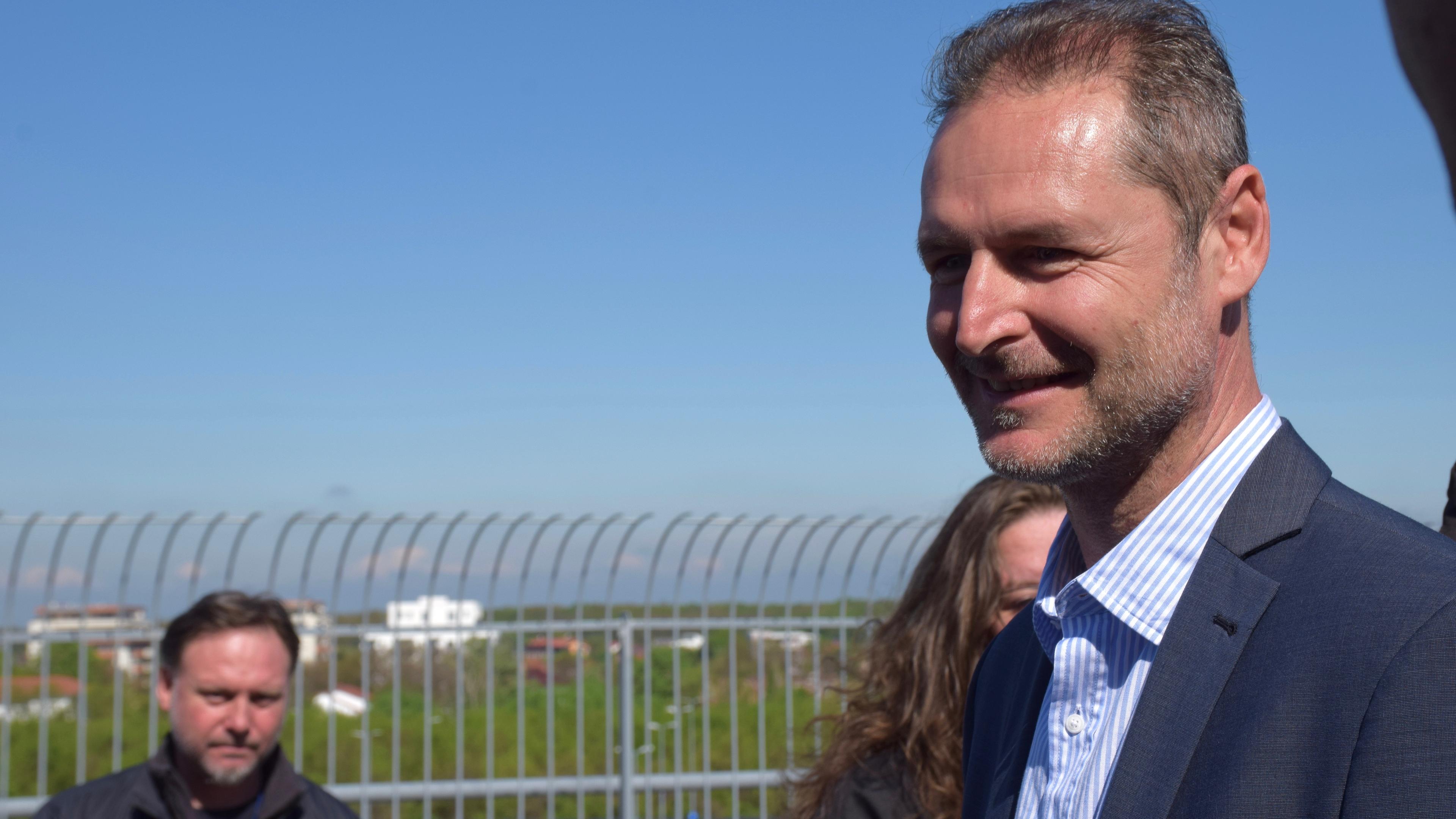 A picture of the Project Manager Iulian Strat, the project manager at Romatsa RA