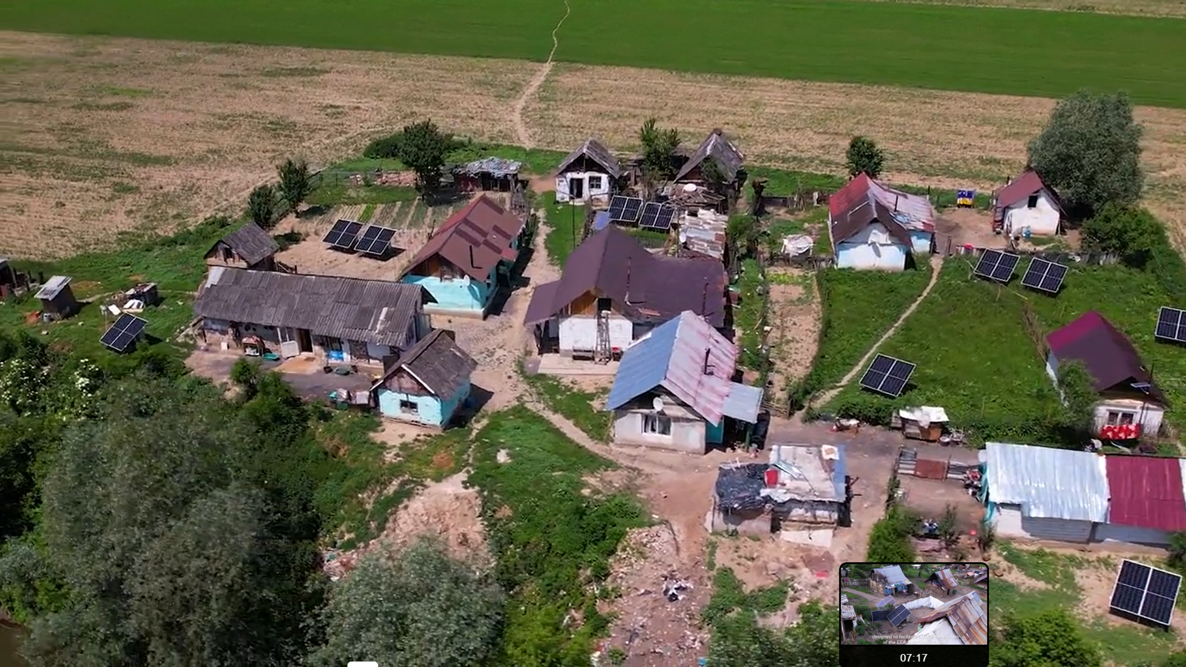 houses with photovoltaic panels