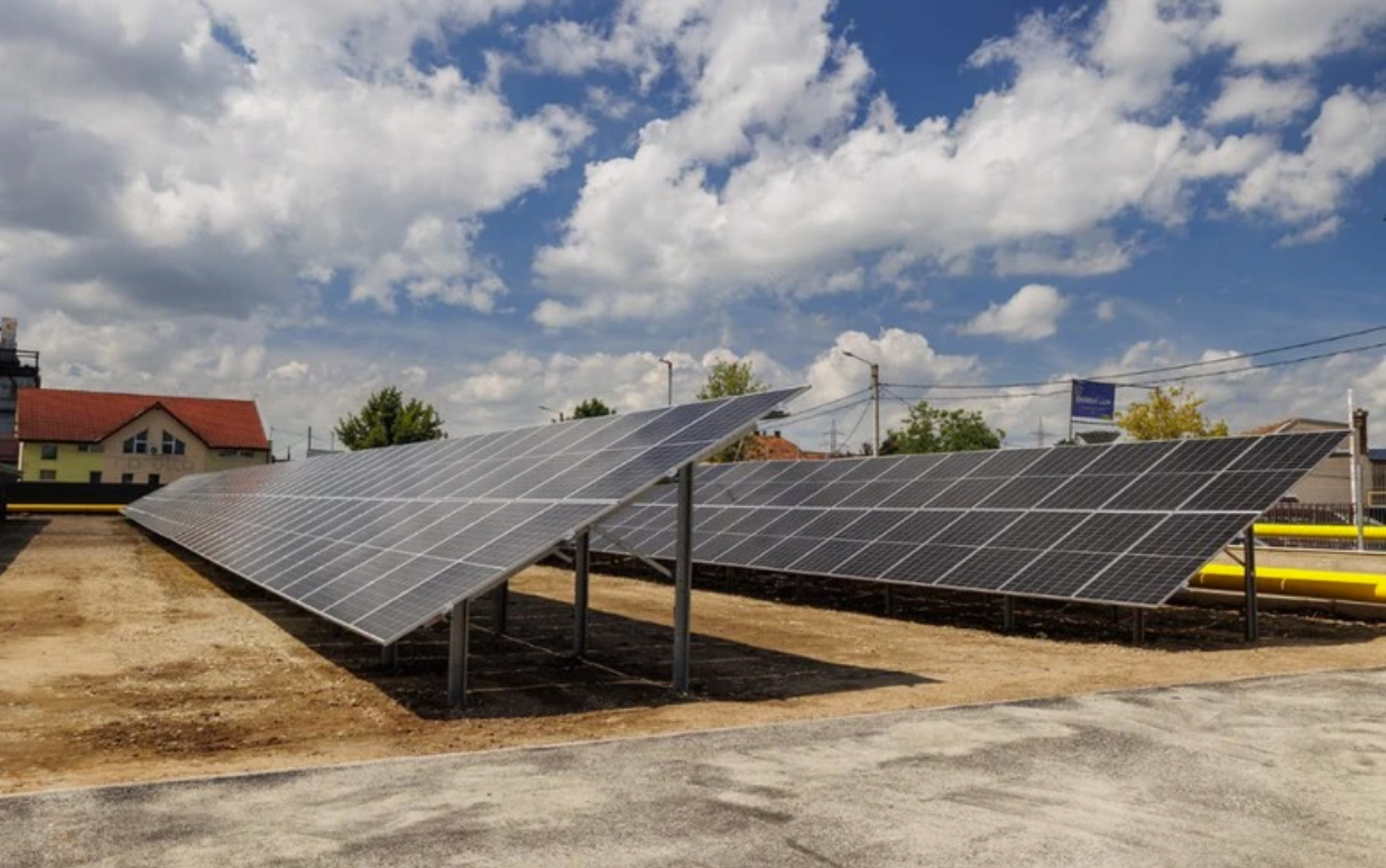 Solar panels in Romania