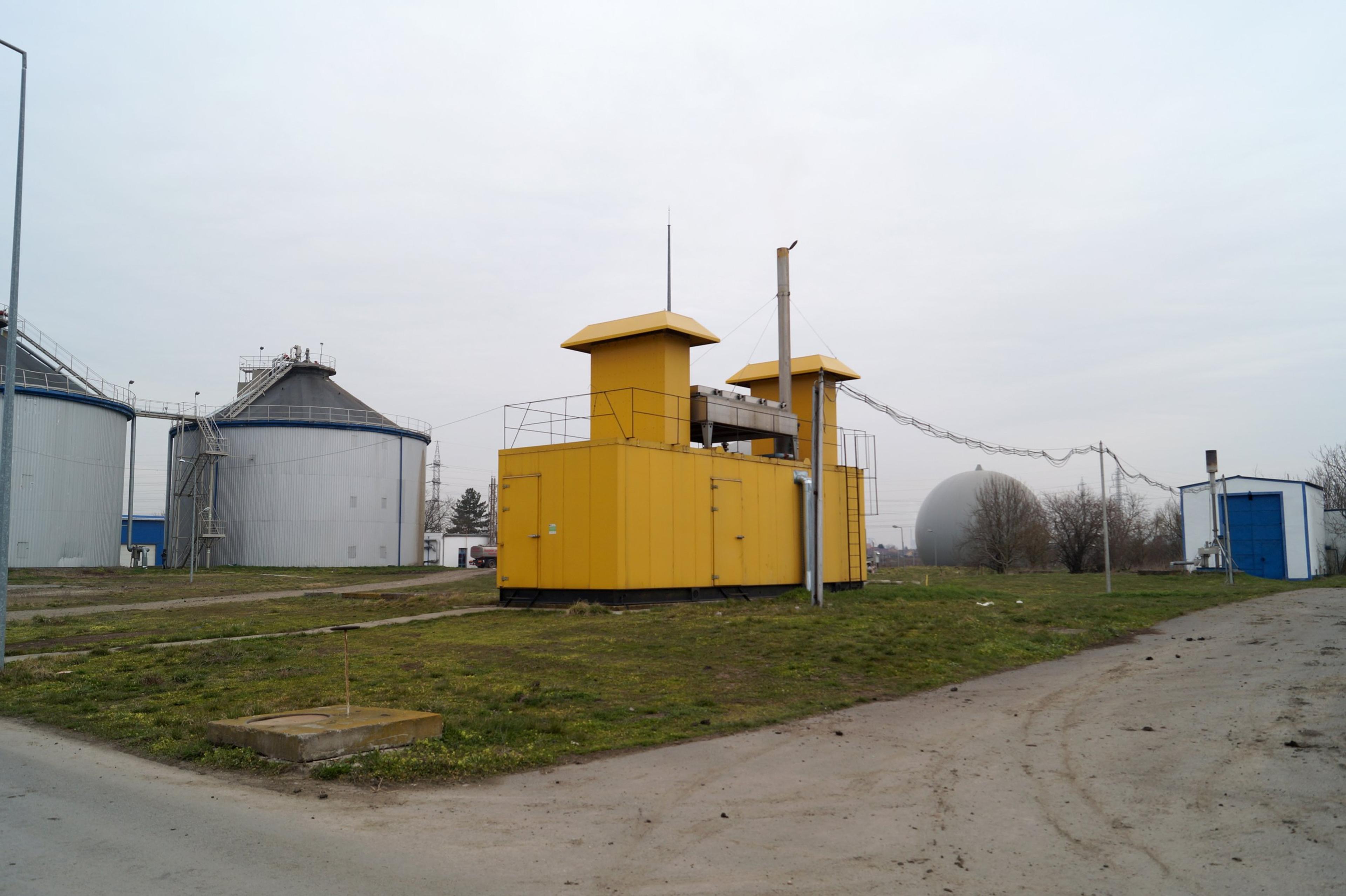 Bio gas production silos