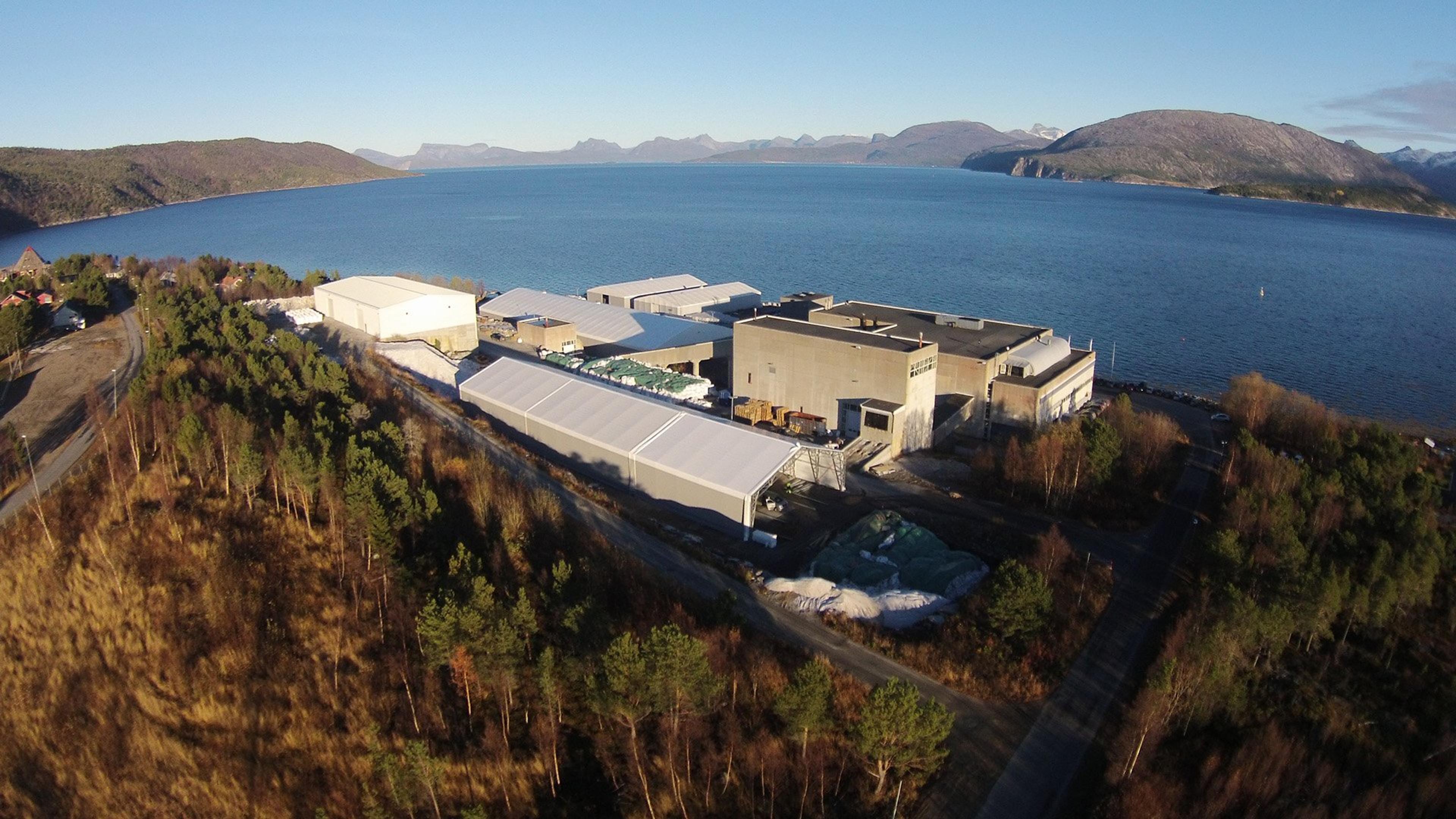 Kvarts-fabrikk ved kysten