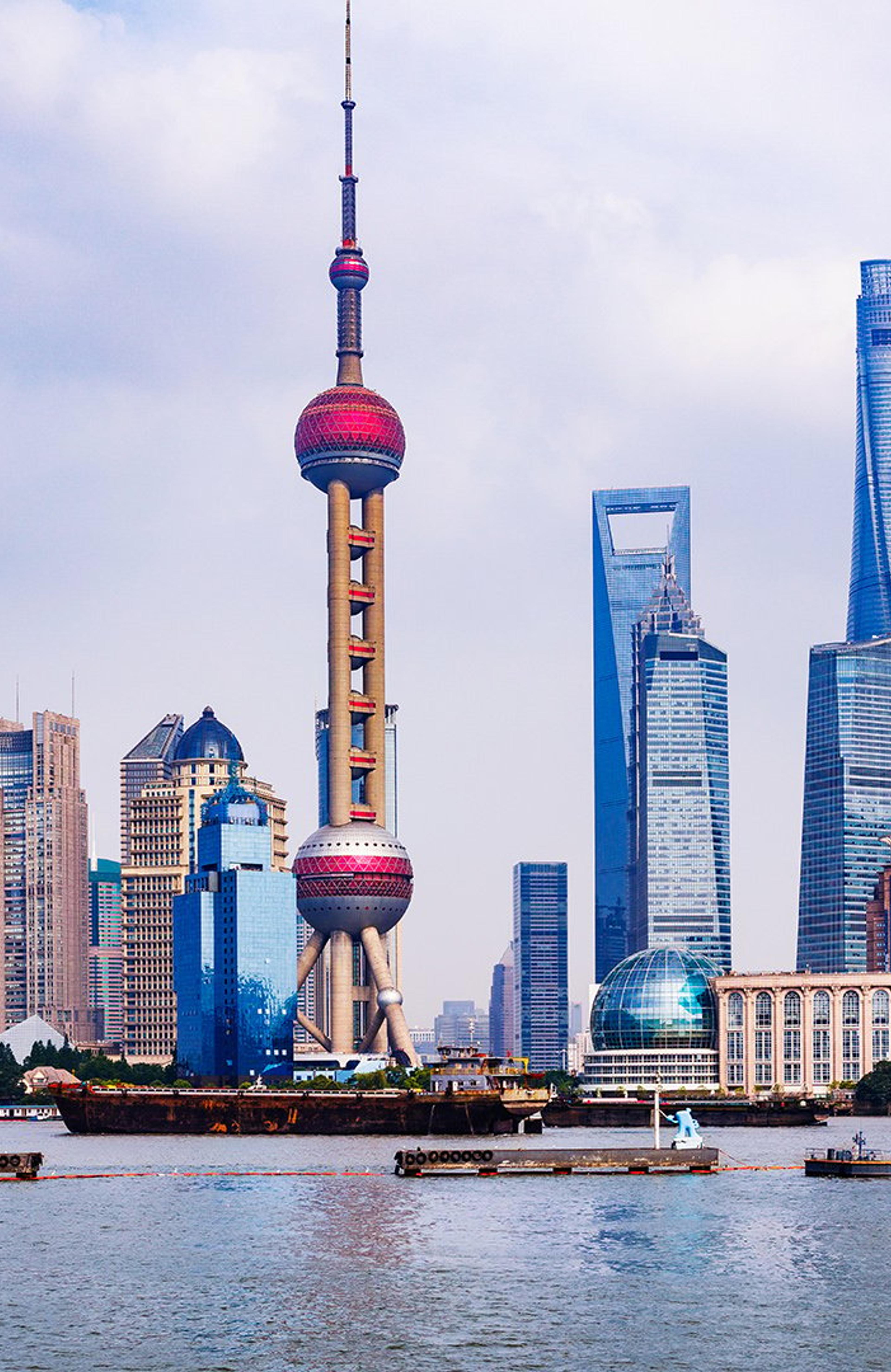 Shanghai by fra havneperspektiv
