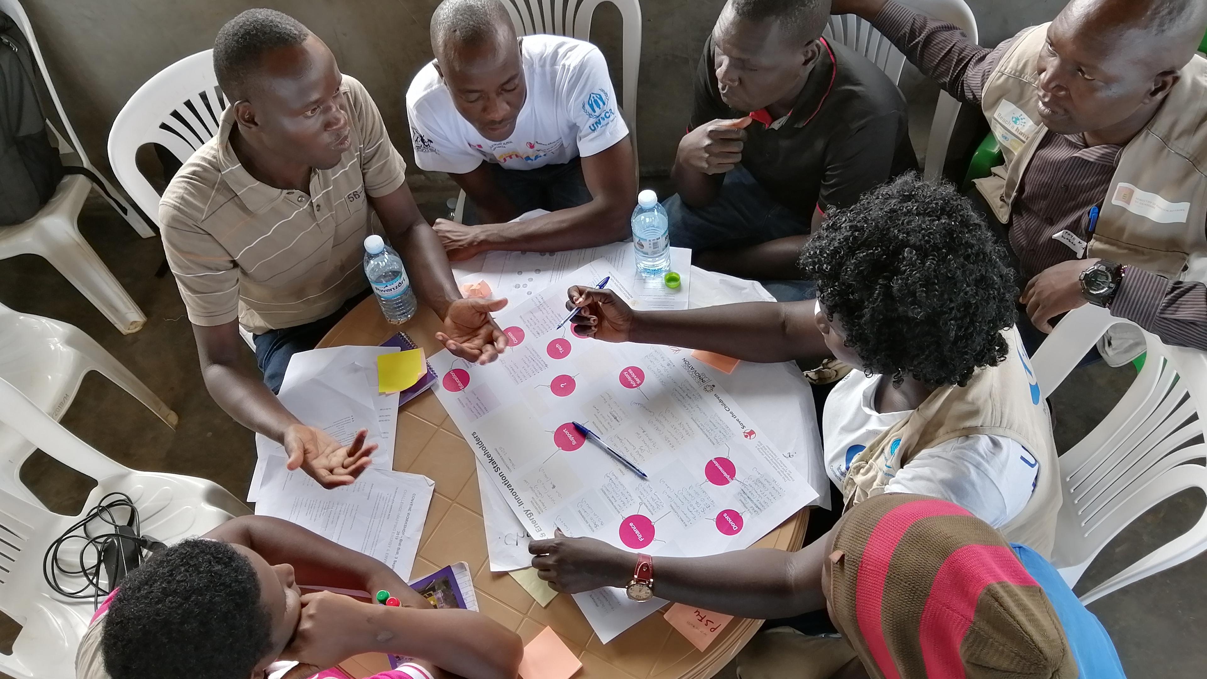 People working together in Uganda