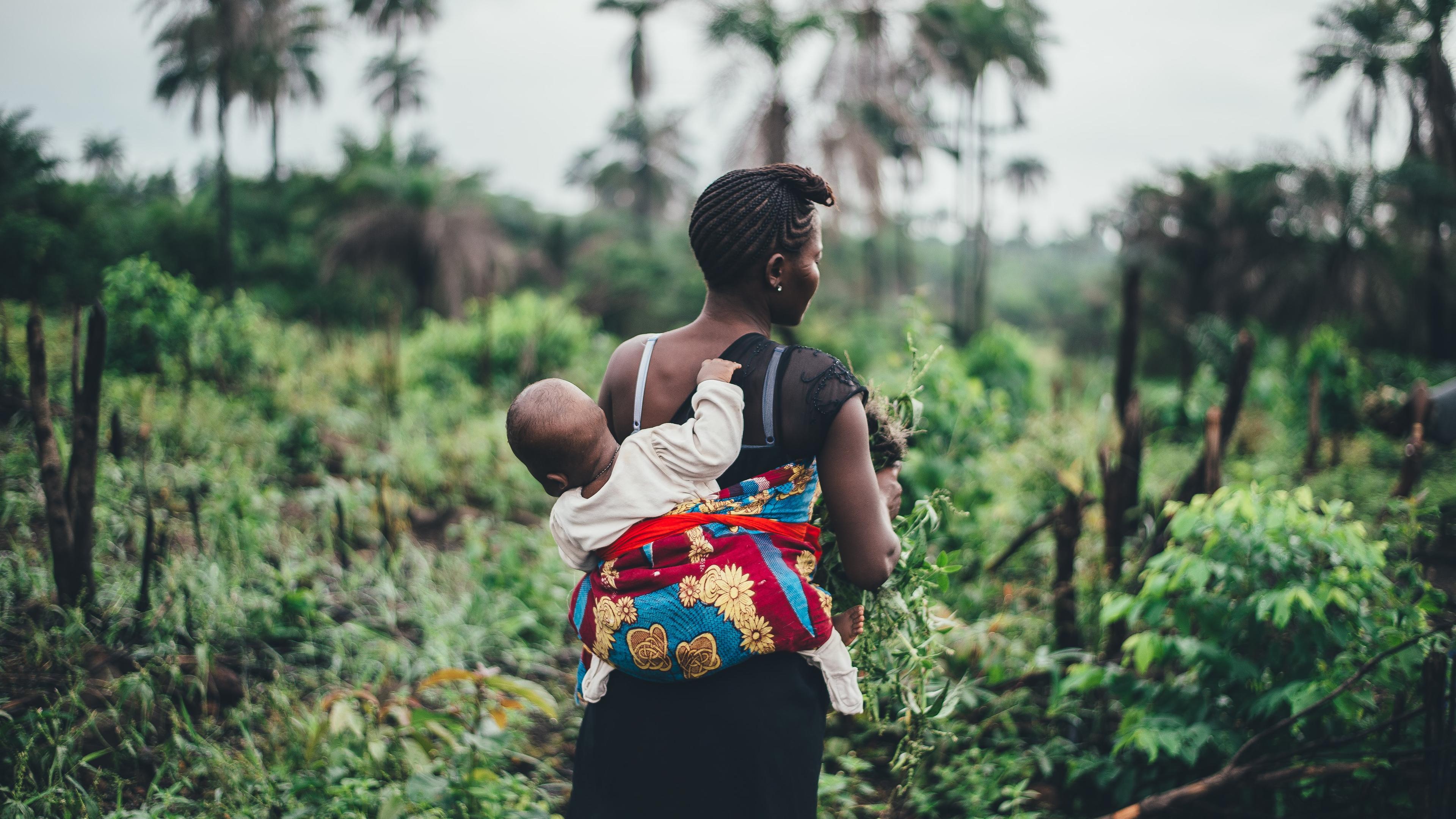 Woman with baby