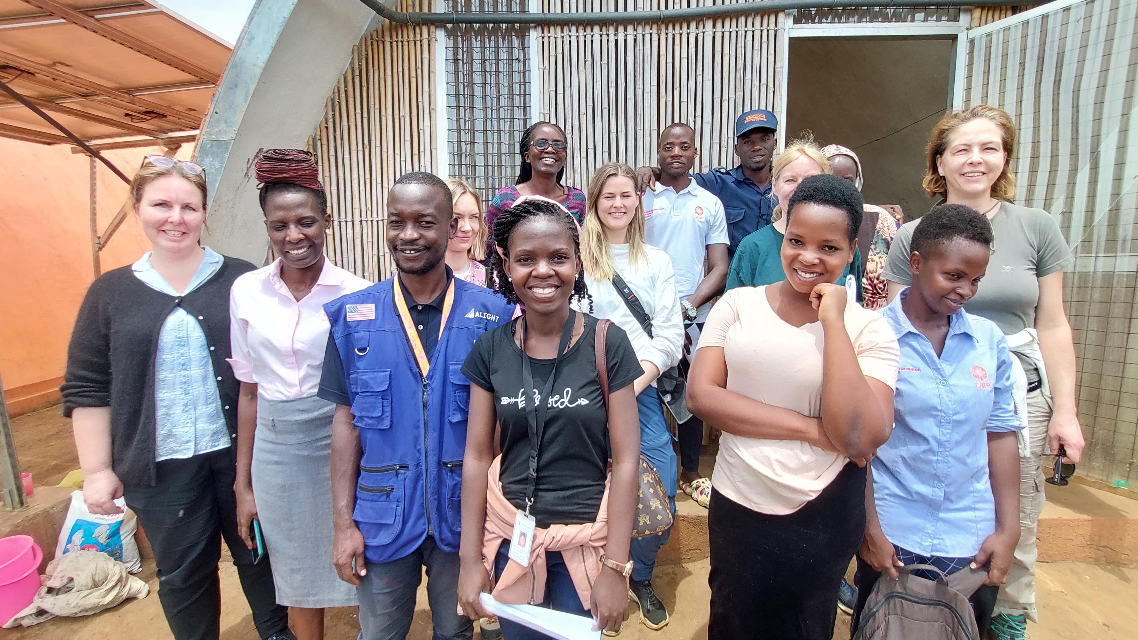 Group of people smiling