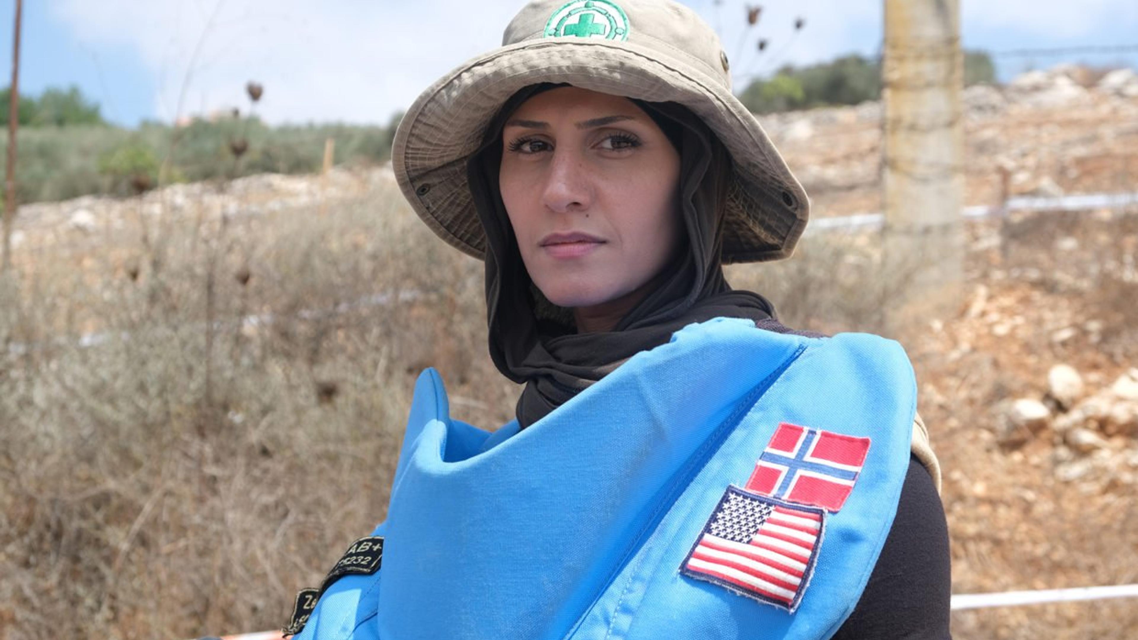 Kvinne som jobber for Norsk Folkehjelp