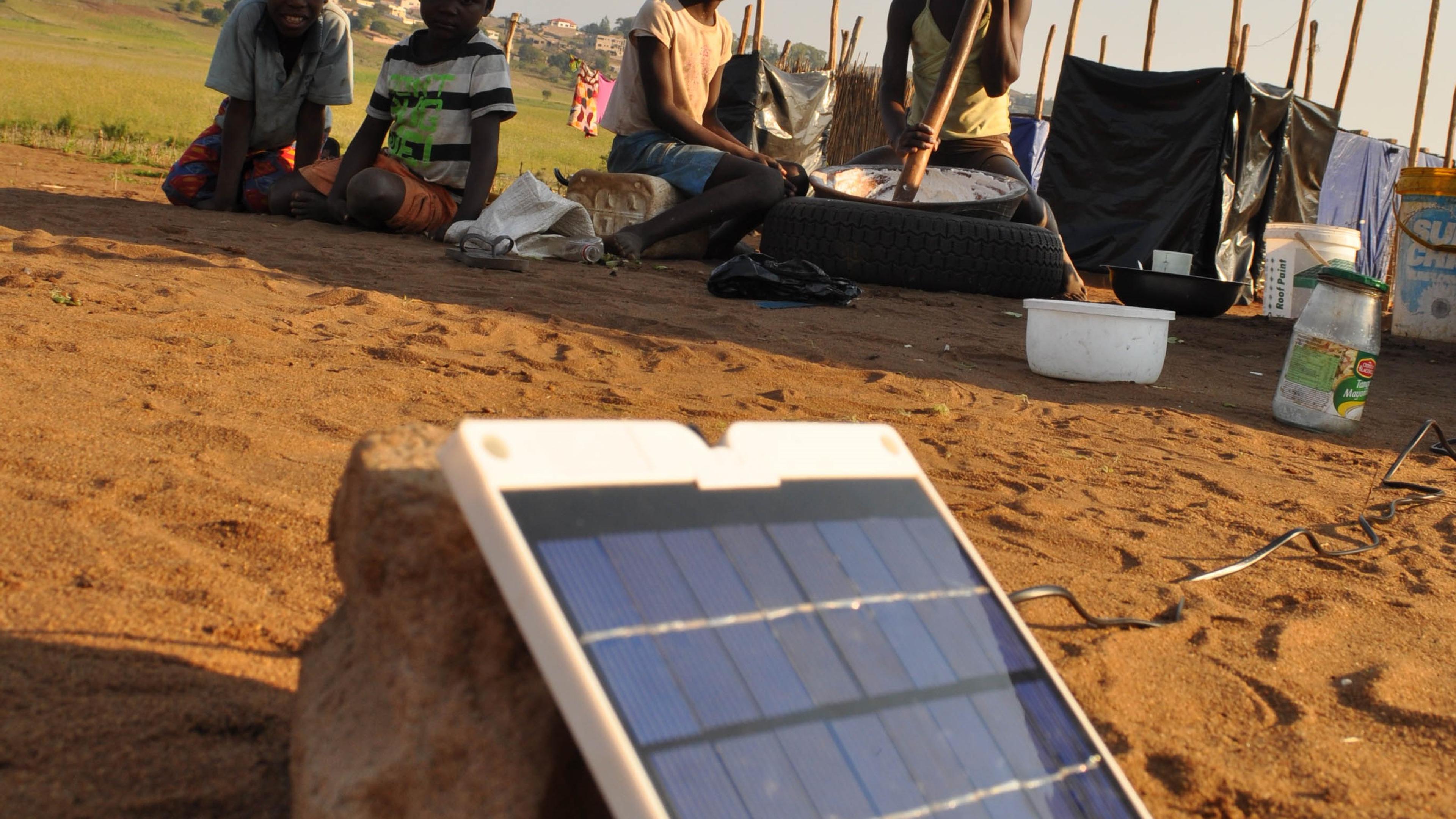 Solar cell energy in rural areas