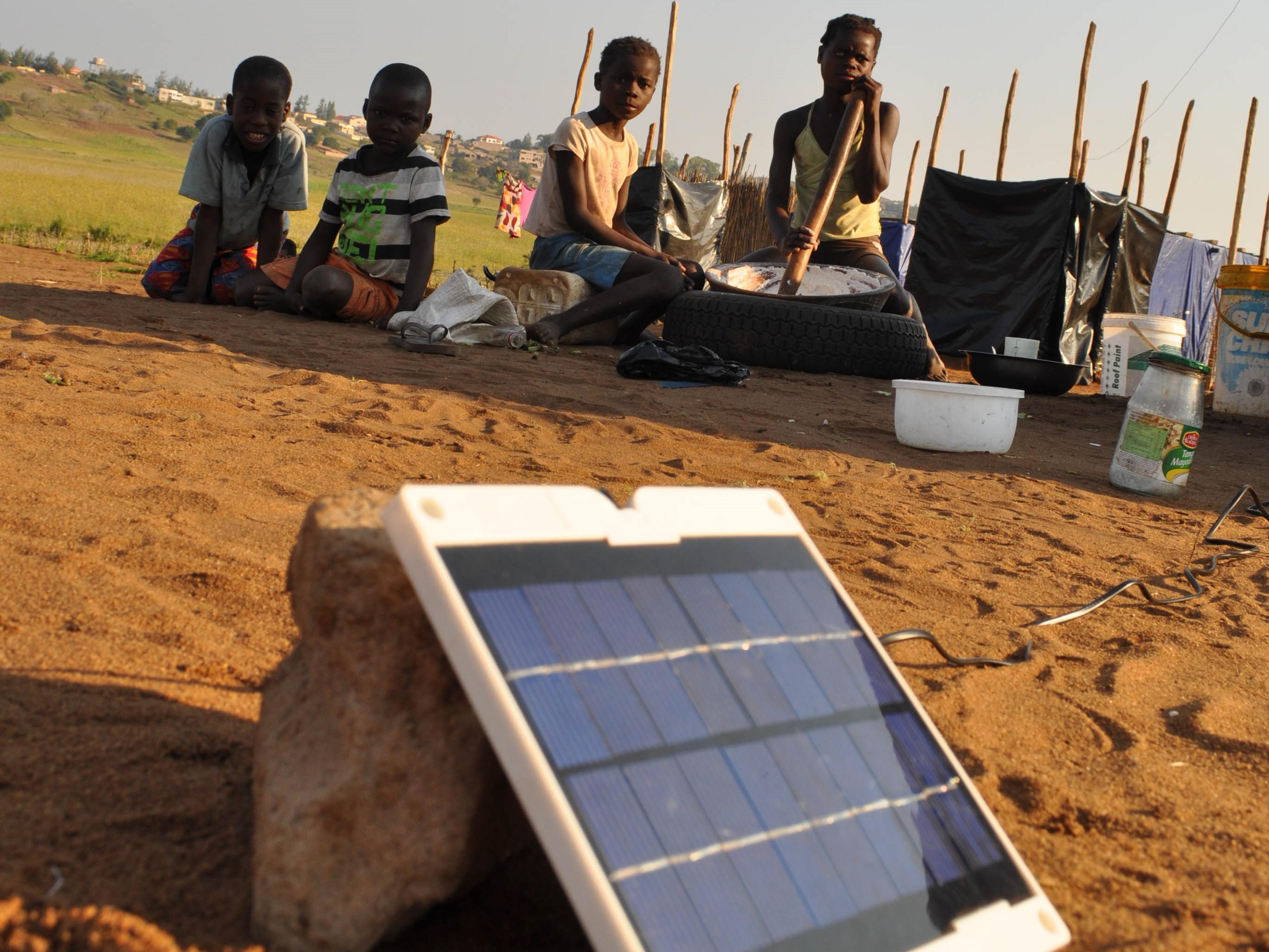 Solar cell energy in rural areas