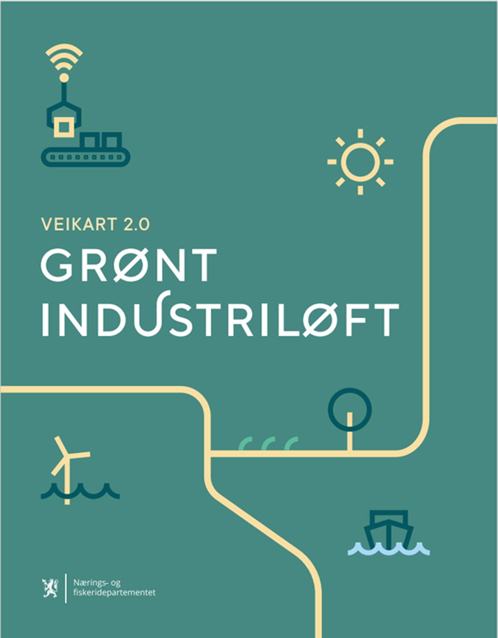 Forside av rapport for Veikart 2.0 Grønt Industriløft