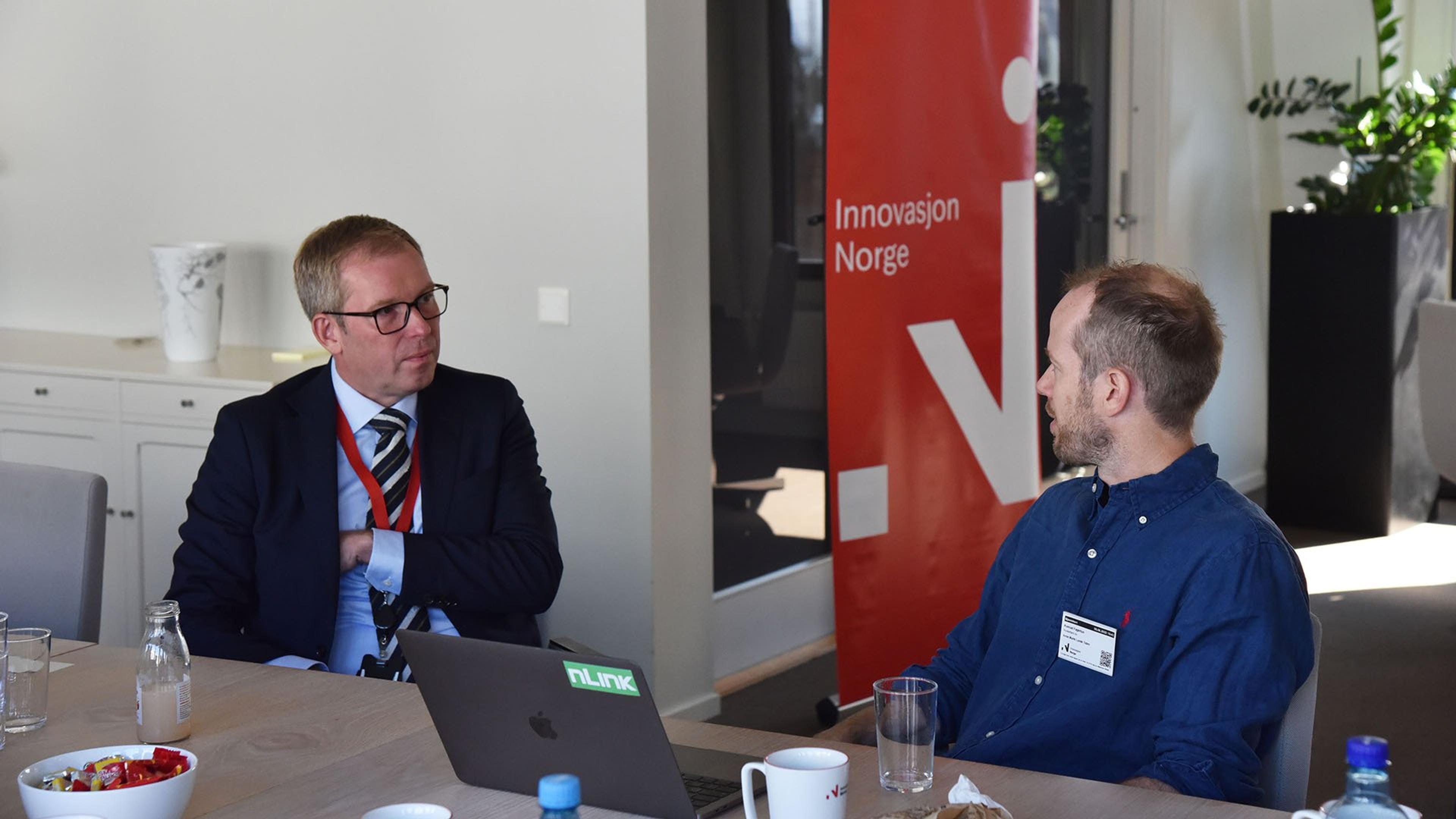 Innovation Norway CEO Håkon Haugli in talks with Rocketfarm entrepreneur