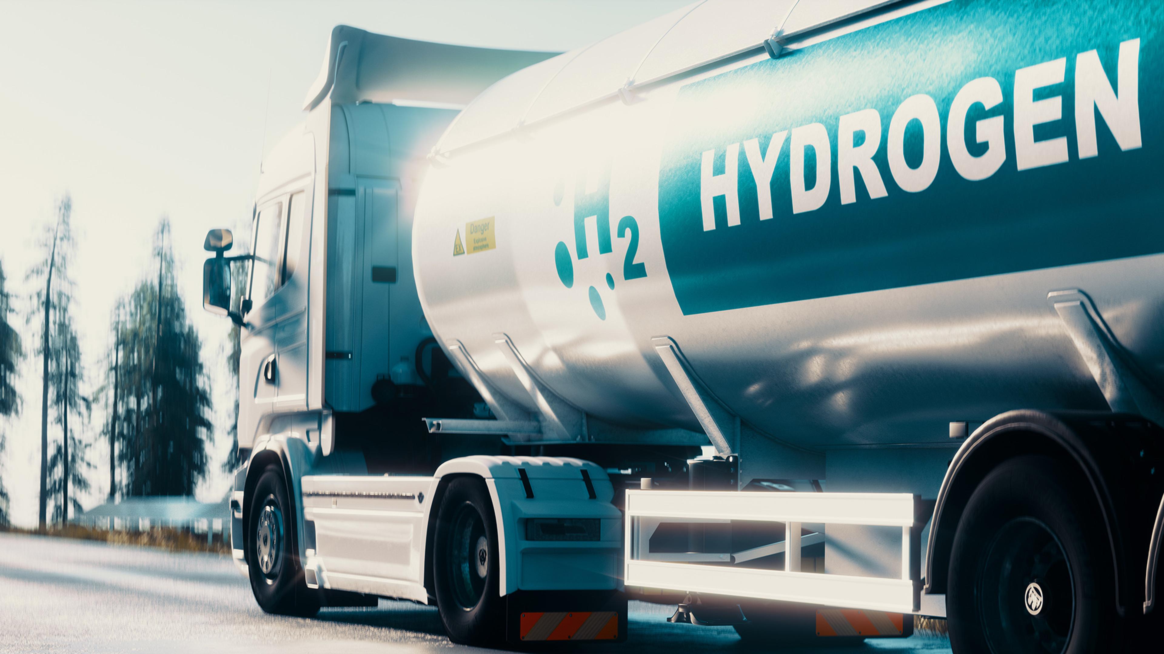 Transport av hydrogen med trailer