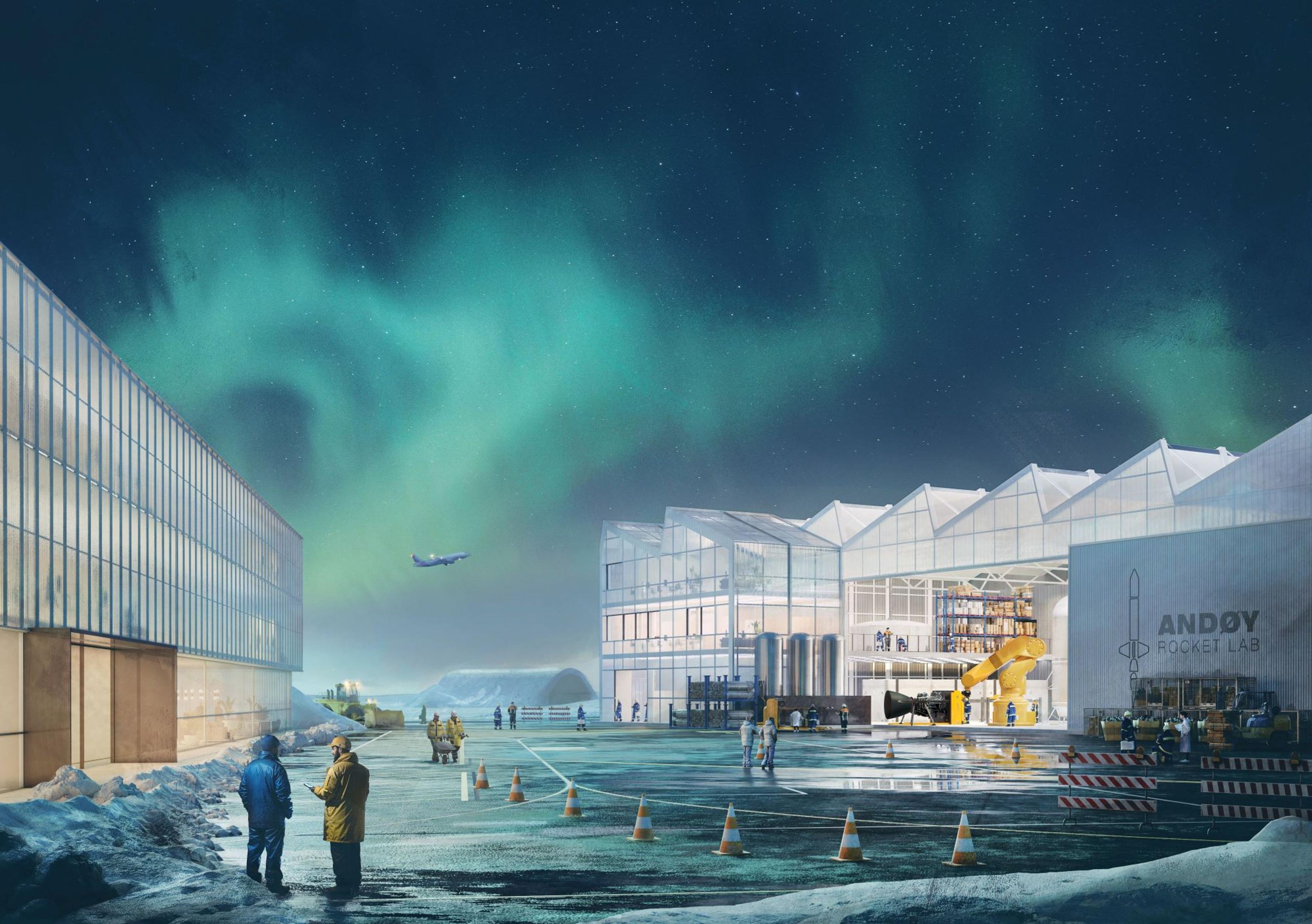 Illustrasjon av Andøya Spaceport