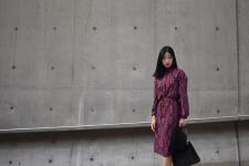 Korean woman in a fashionable dress