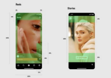 Two cell phone screens