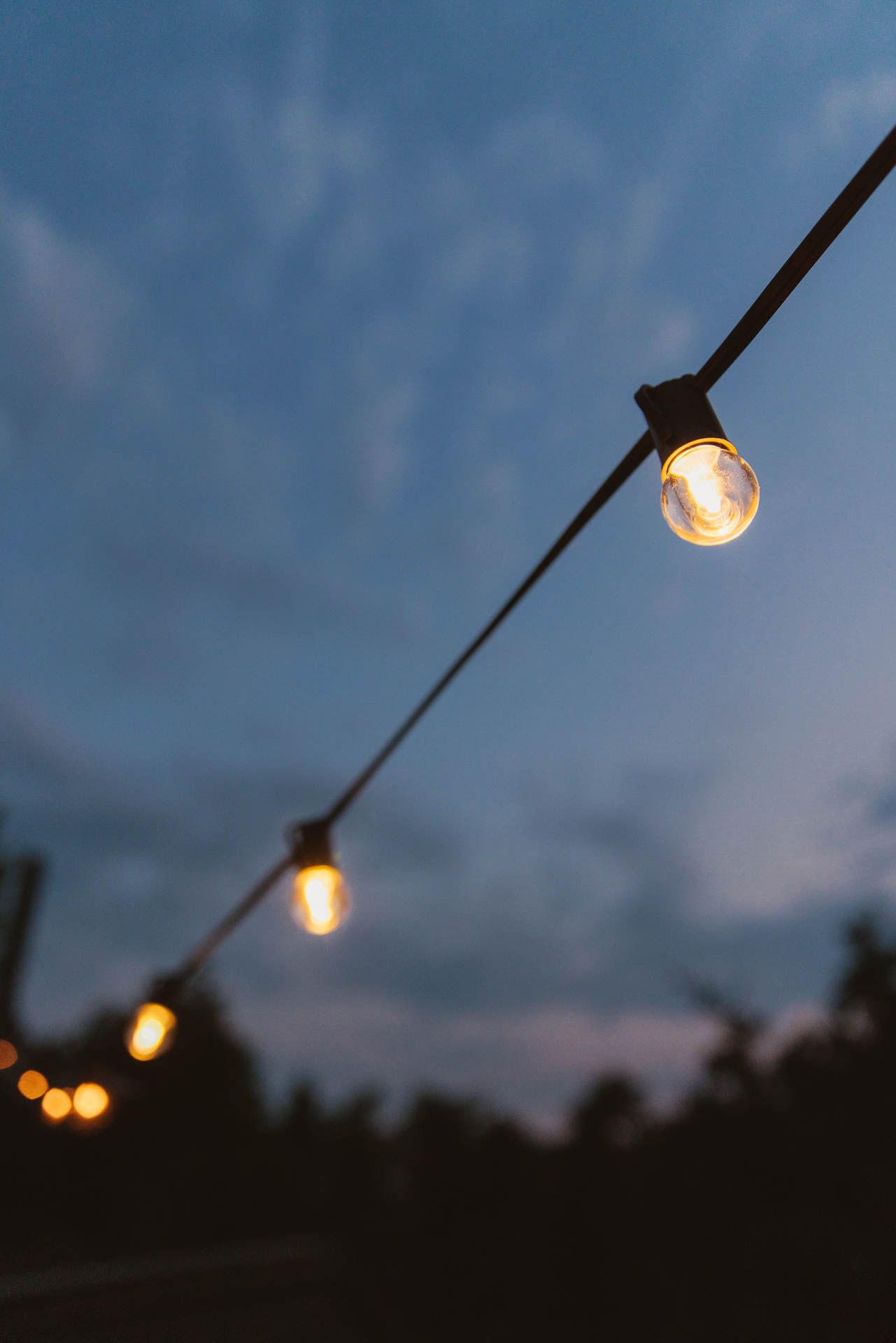 G30 string lights outdoors