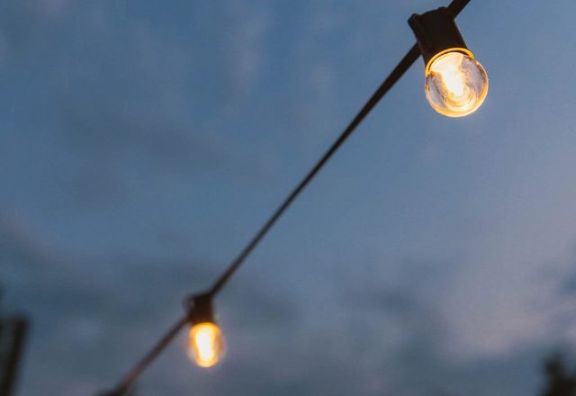 G30 string lights outdoors