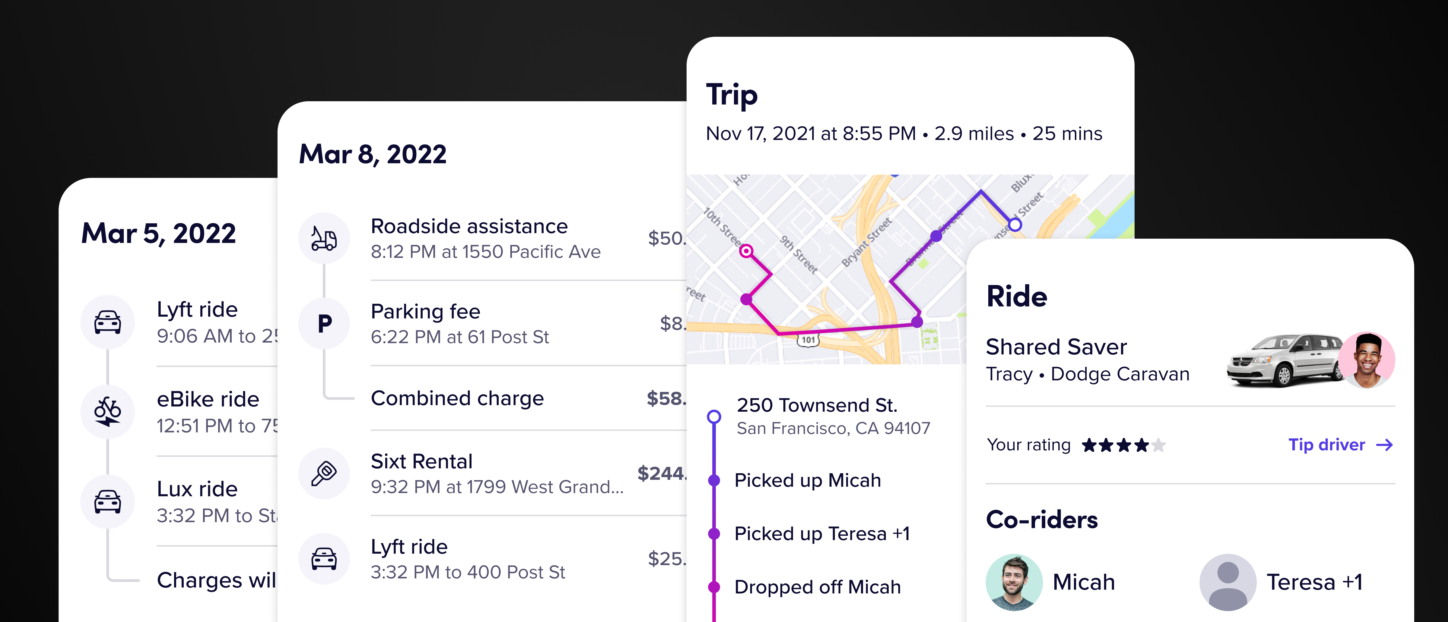 Cover image for the case study about scaling Lyft's Ride History