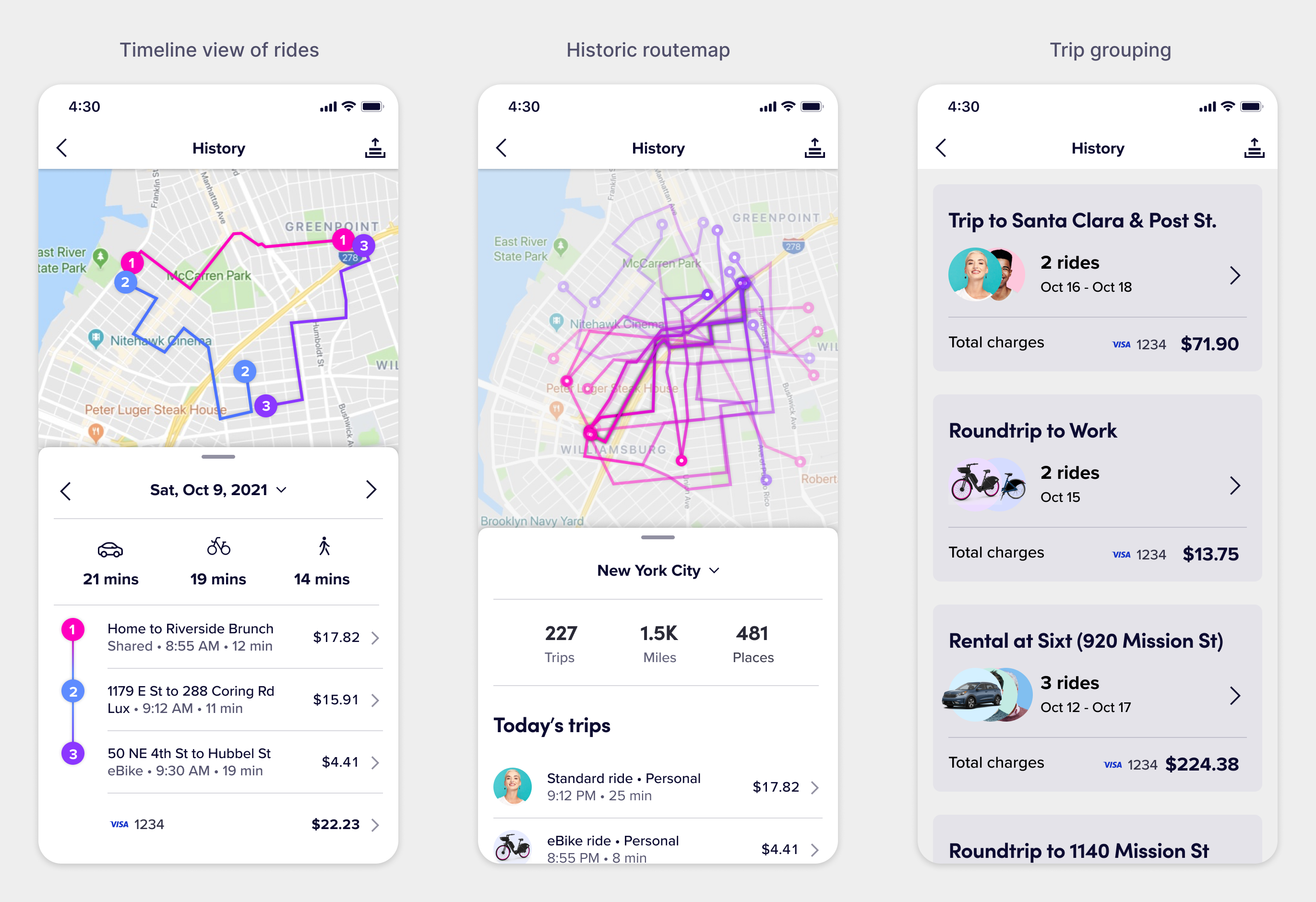 Early explorations for how to scale Lyft's ride history