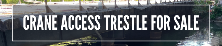 Crane access trestle for sale
