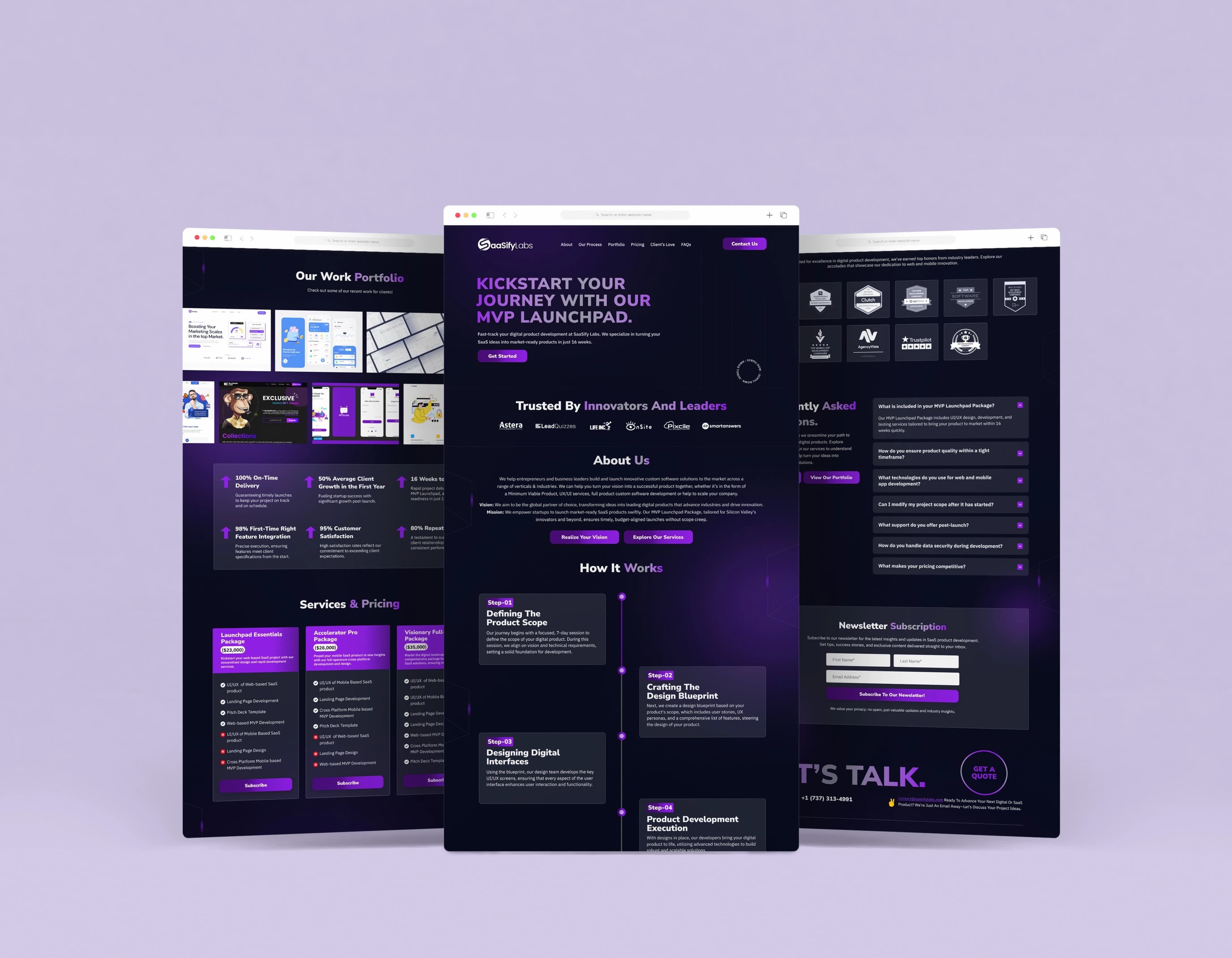 Saasify Labs Business Wesbite
