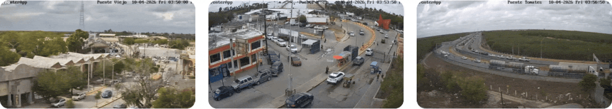 FronterApp te da acceso a cámaras en vivo de los cruces fronterizos para que veas la fila en tiempo real antes de salir.