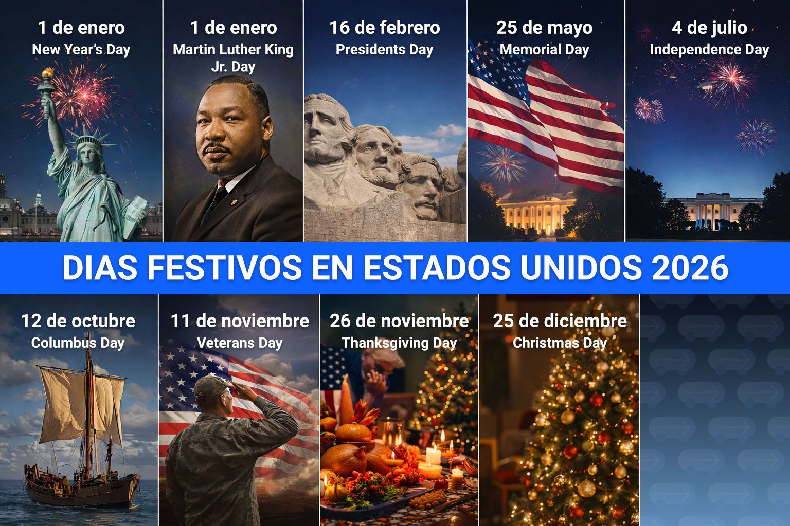 Días festivos en Estados Unidos en 2026