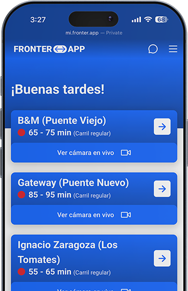 Cruza más rápido, con menos estrés.
