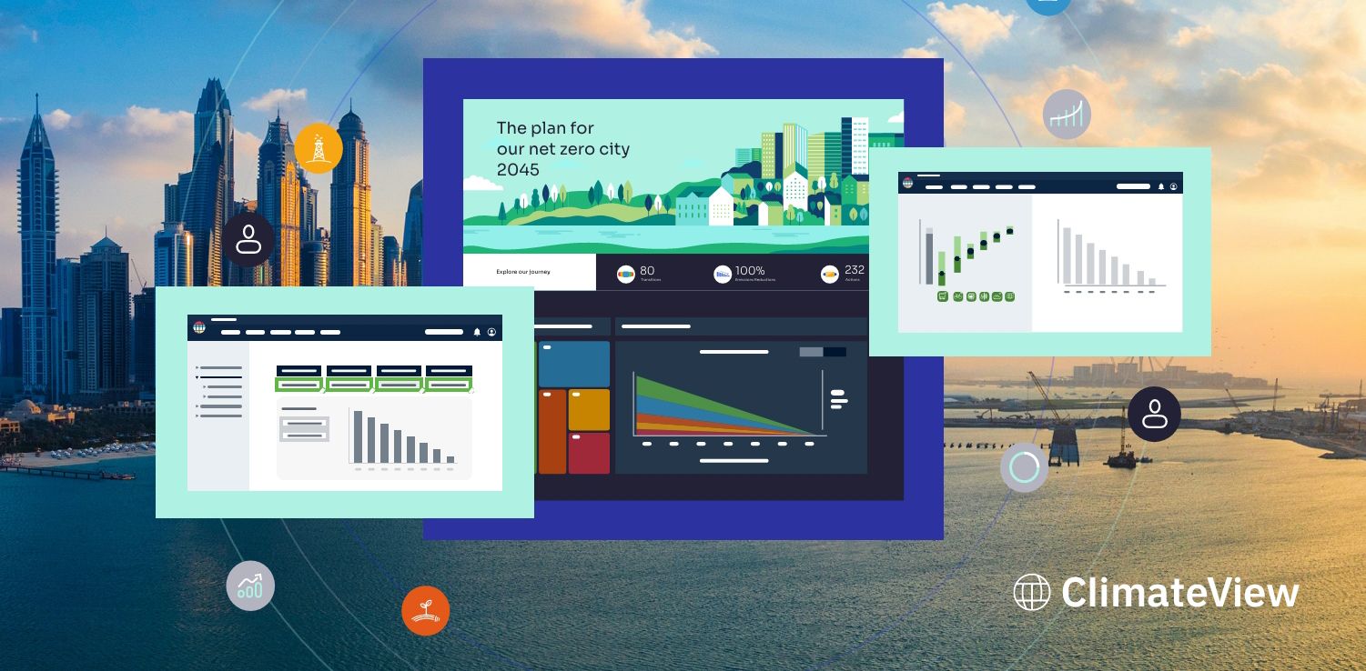 Numbers and diagrams from ClimateView