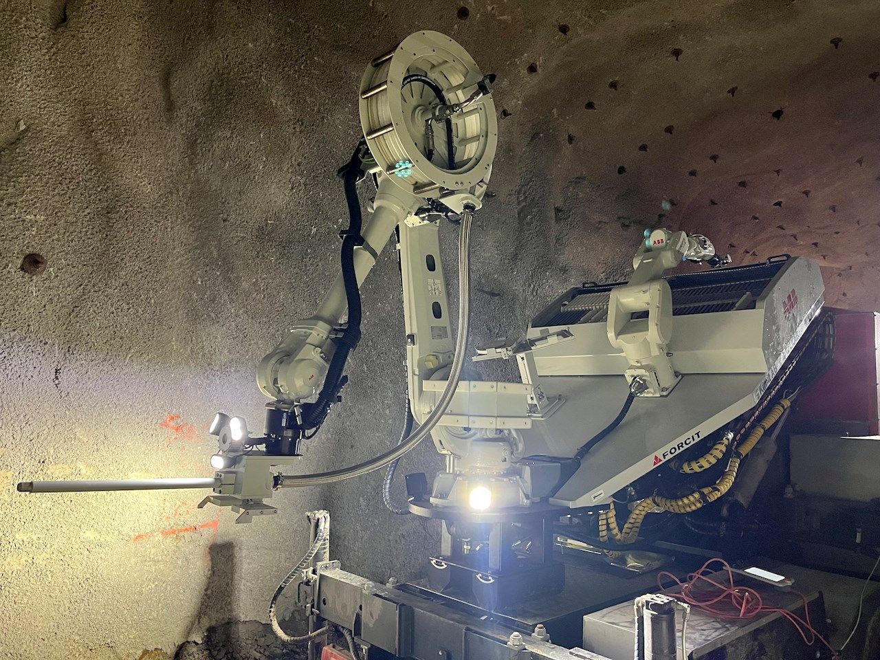 ABB drill town in a mining