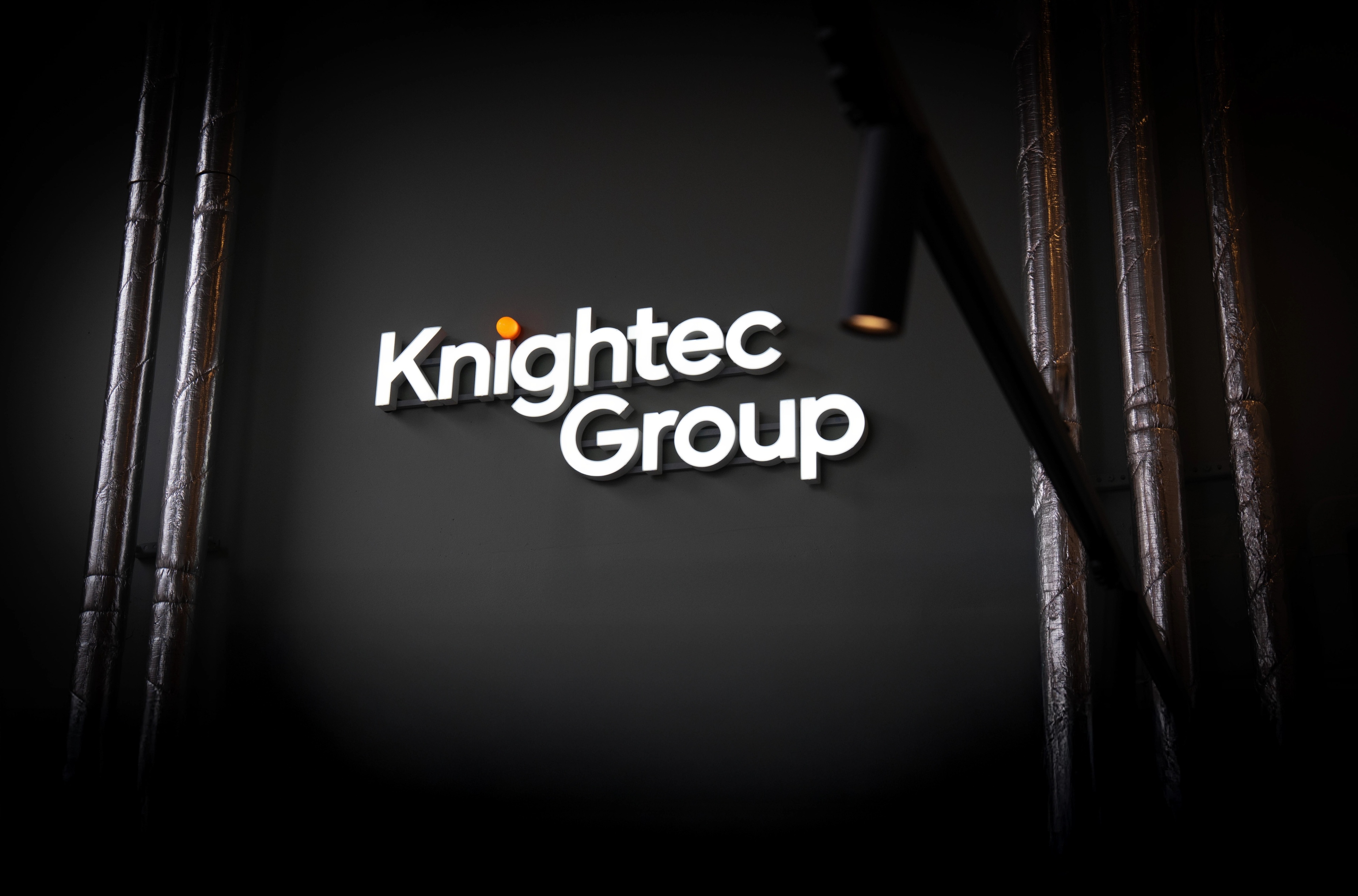 Knightec Group sign on a wall