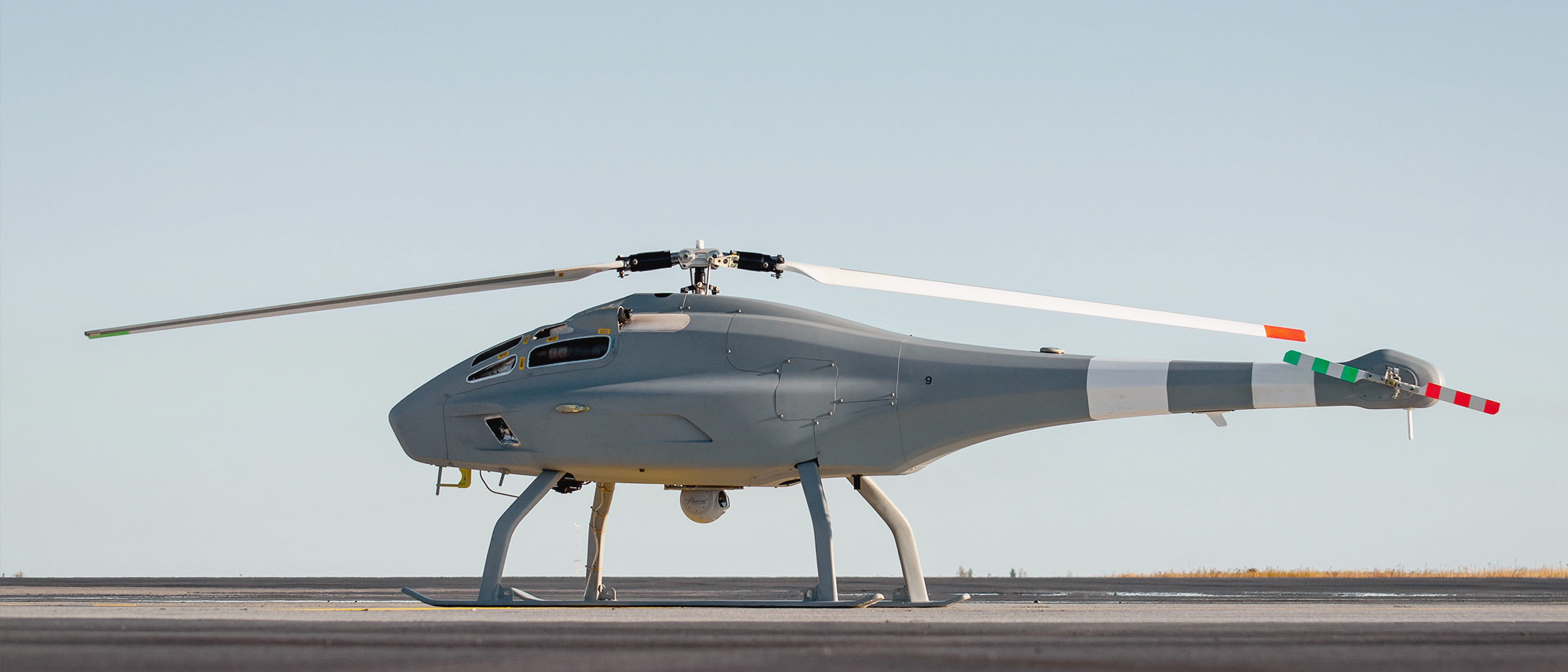Helicopter standing still on thr ground