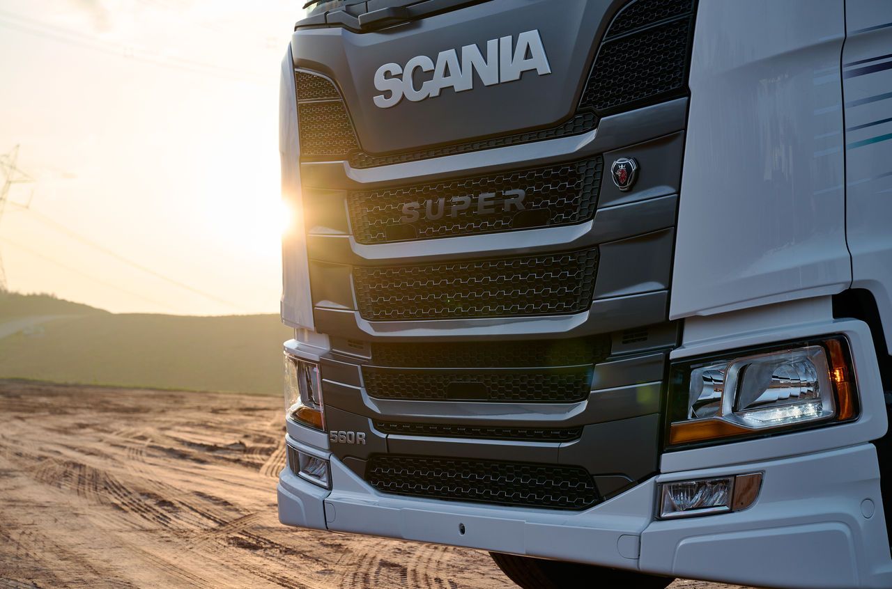 A canna truck driving on a road in the dessert