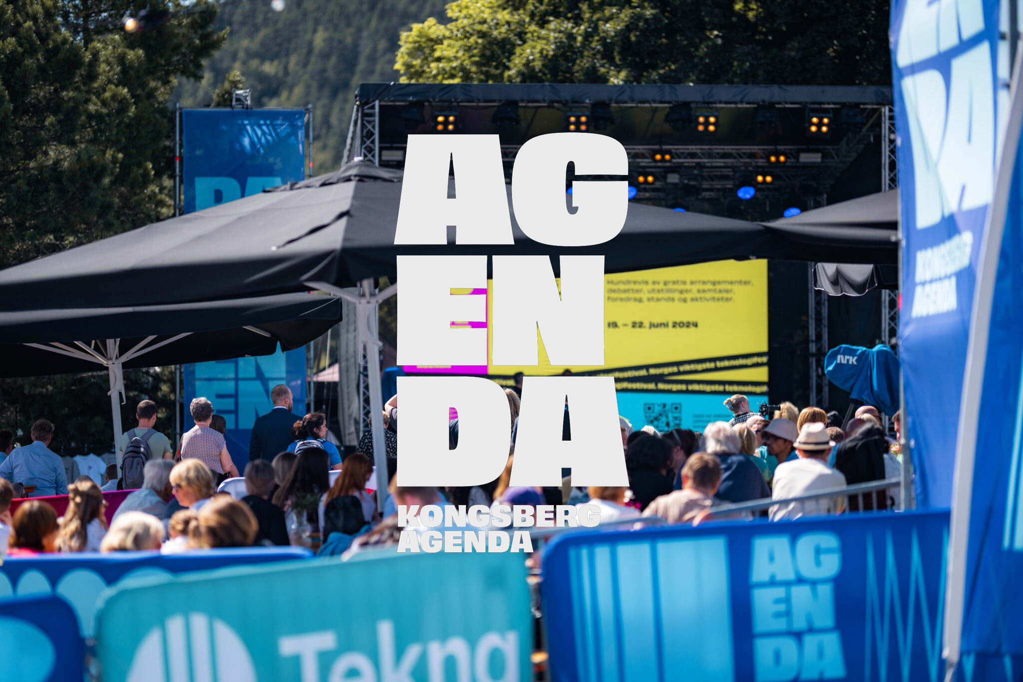 A photo from Kongsberg Agenda with Agenda logo on top.