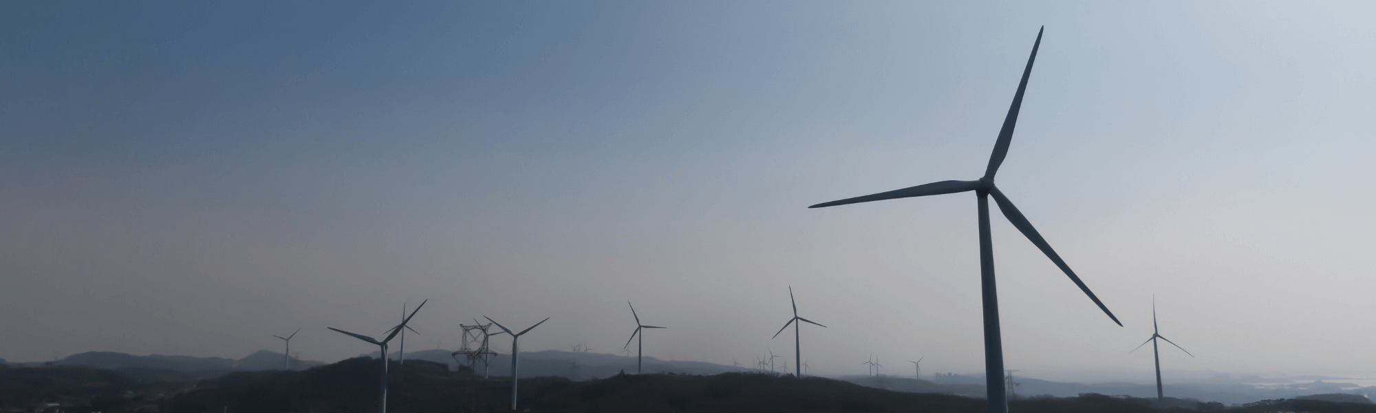 Picture showing many wind turbines